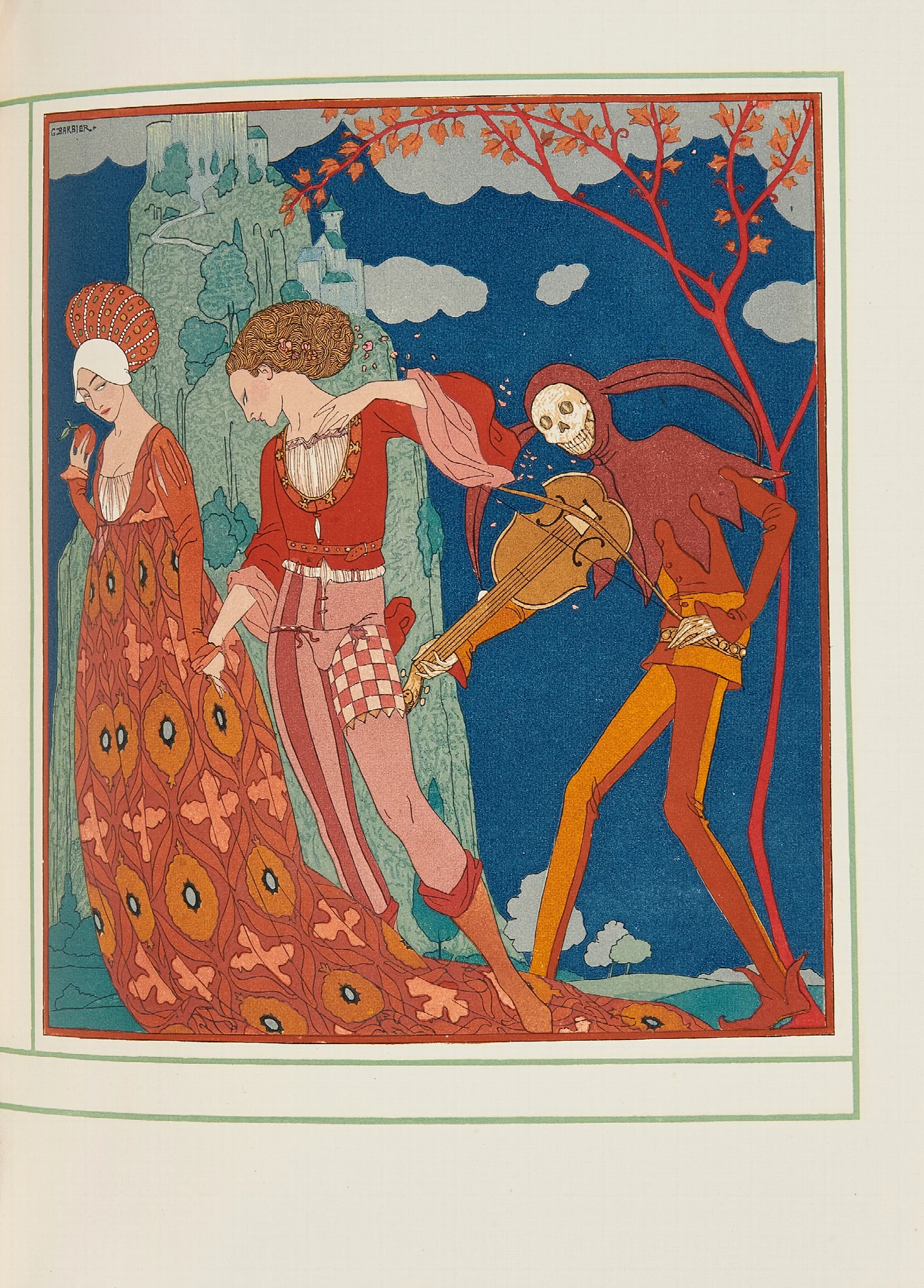 Personnages De Comedie Wall Art by George Barbier - Canvas Print