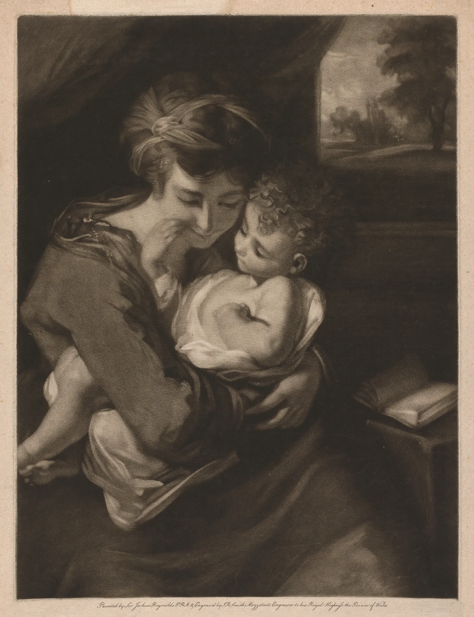 Virgin And Child 68 Wall Art by Sir Joshua Reynolds - Canvas Print