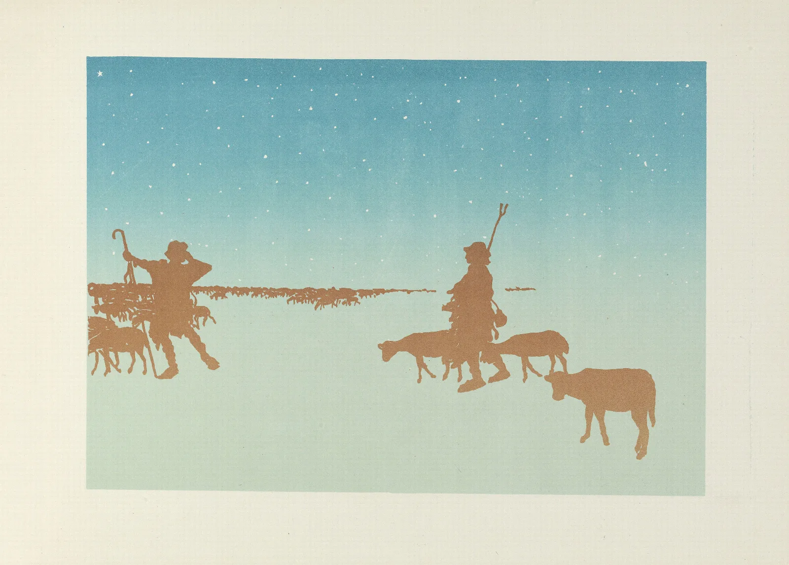 Les Bergers Suite Wall Art by Henri Rivière - Canvas Print