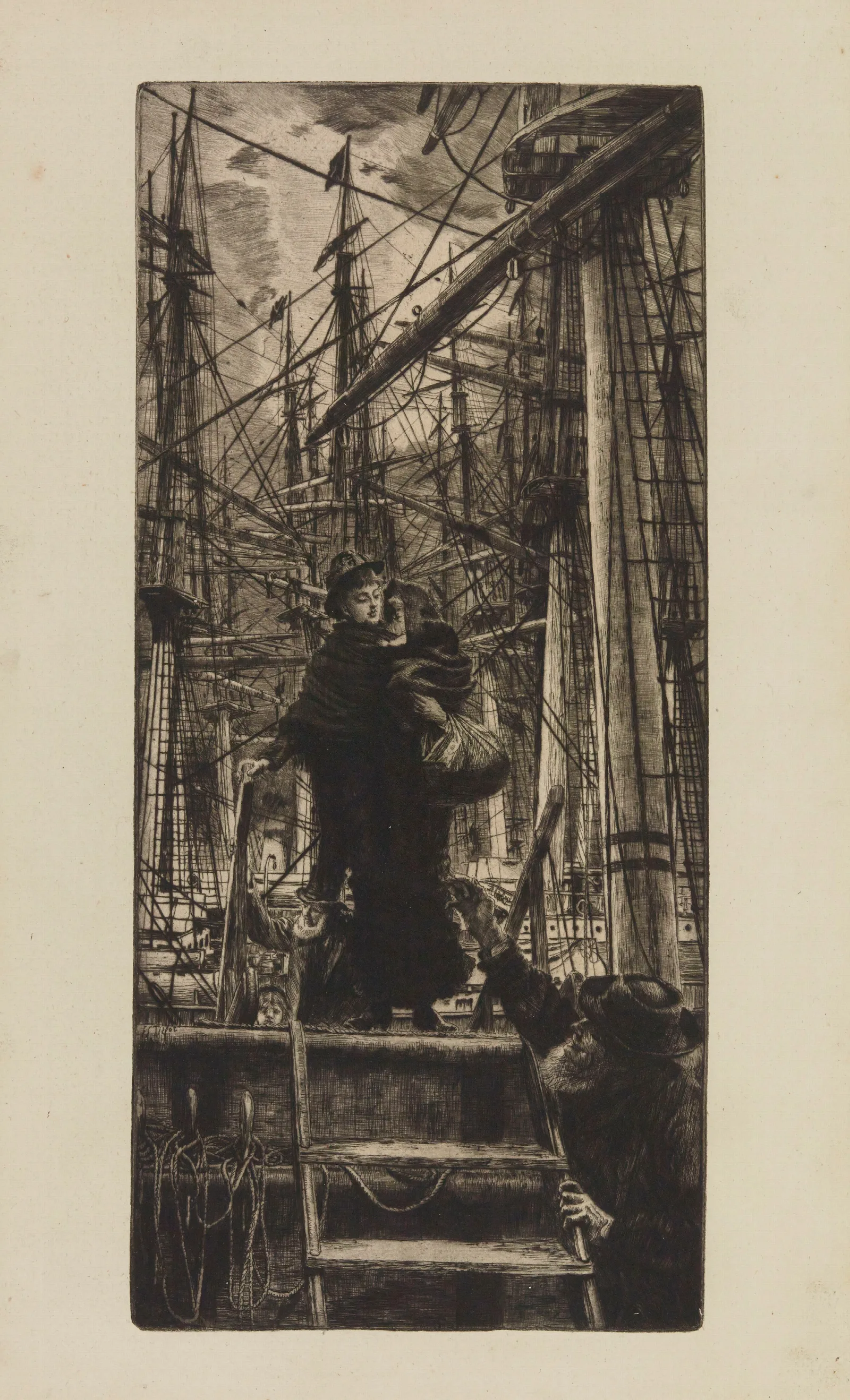 Emigrants 5 Wall Art by James Tissot - Canvas Print