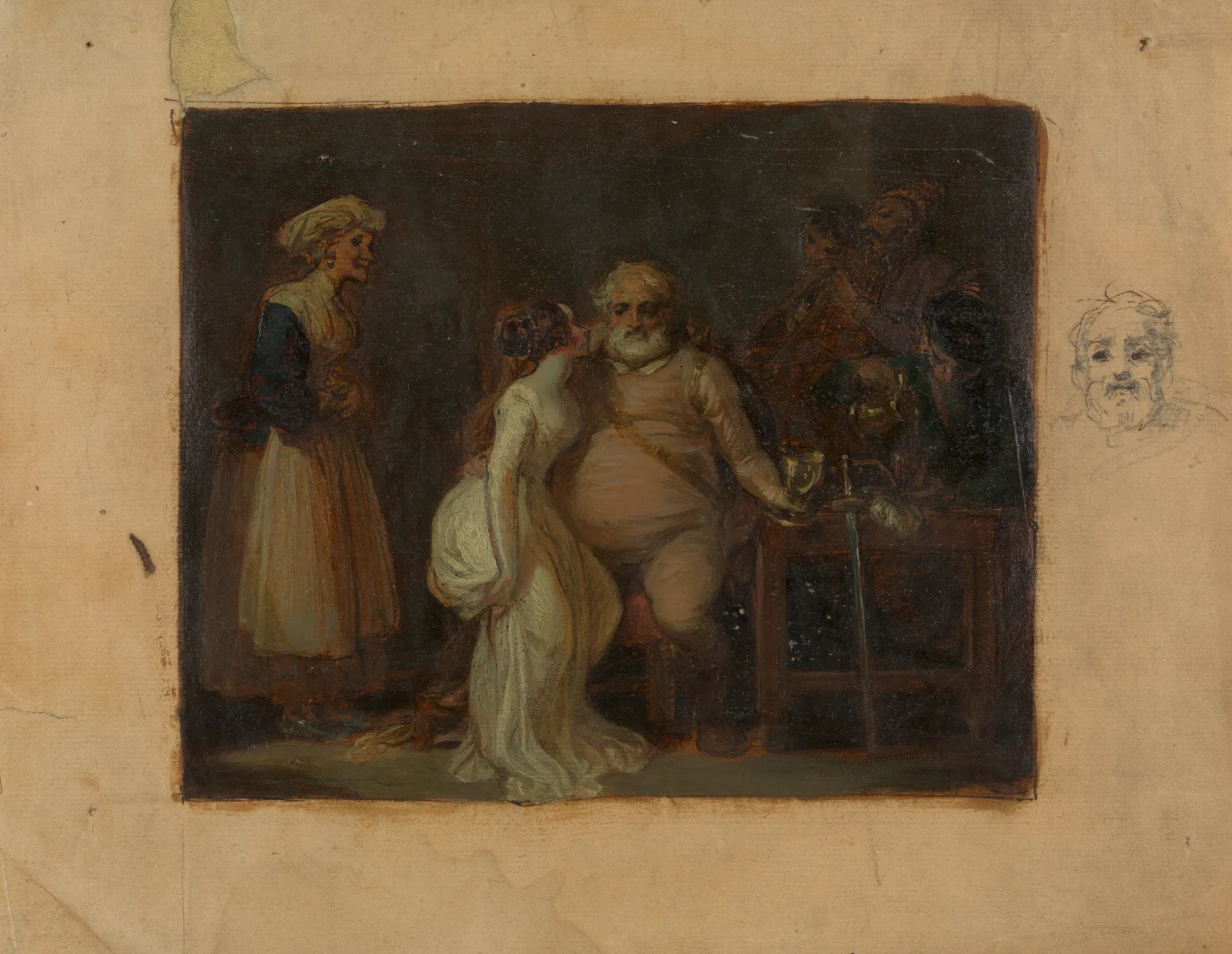 Falstaff In The Boars Head Wall Art by Robert Smirke - Canvas Print