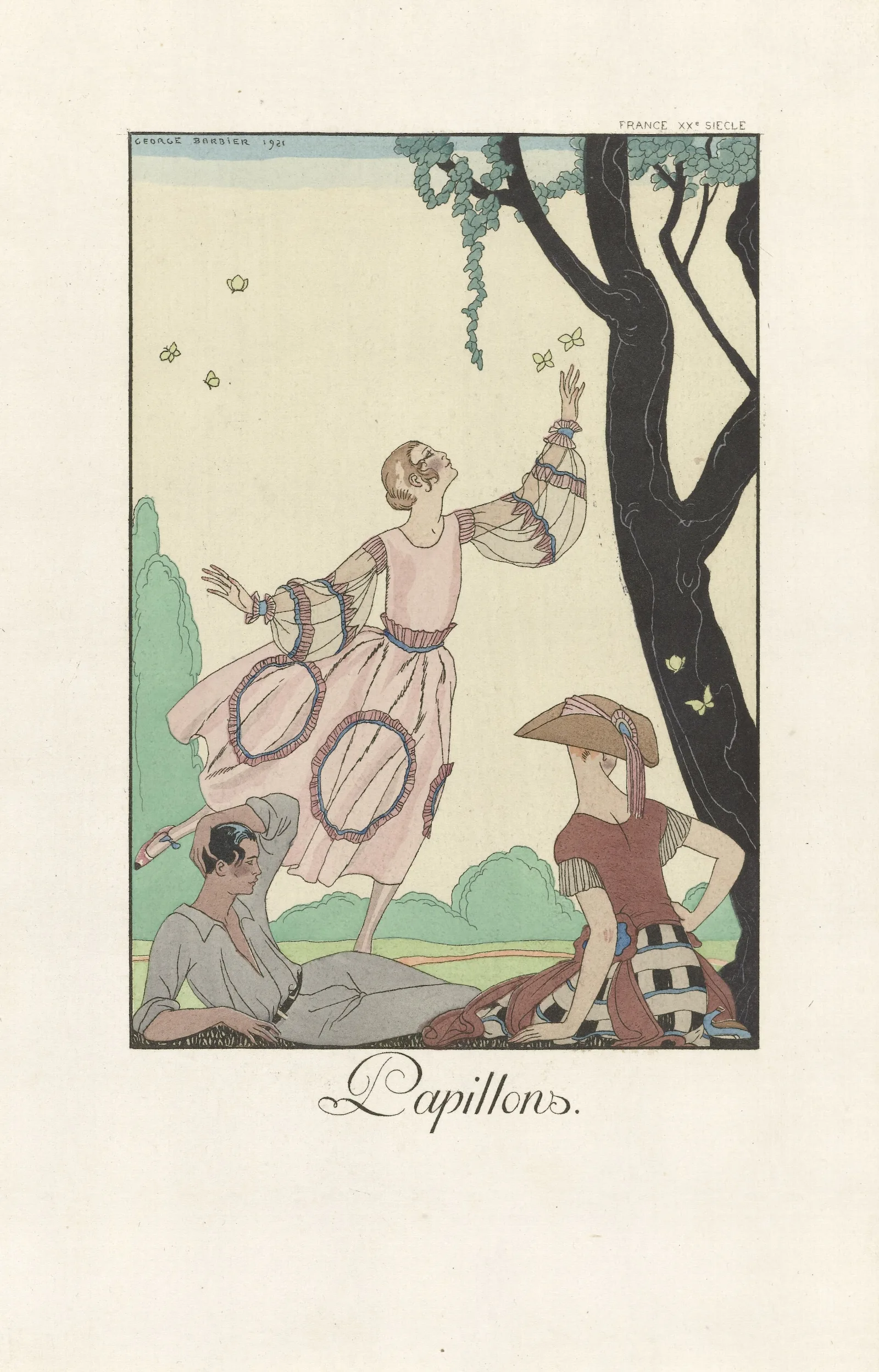 Lamant Poete Wall Art by George Barbier - Canvas Print
