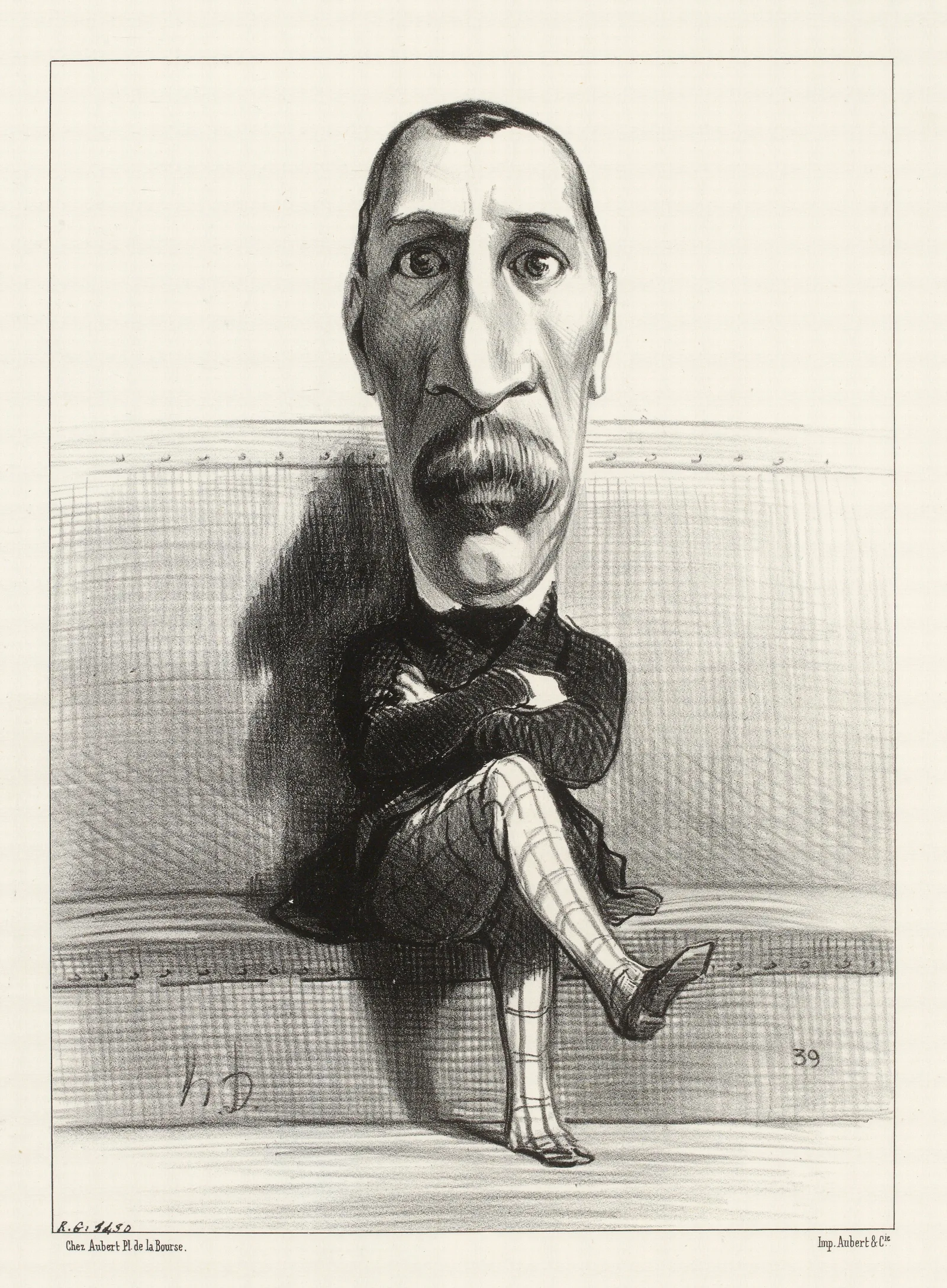 Buvignier Wall Art by Honoré Daumier - Canvas Print