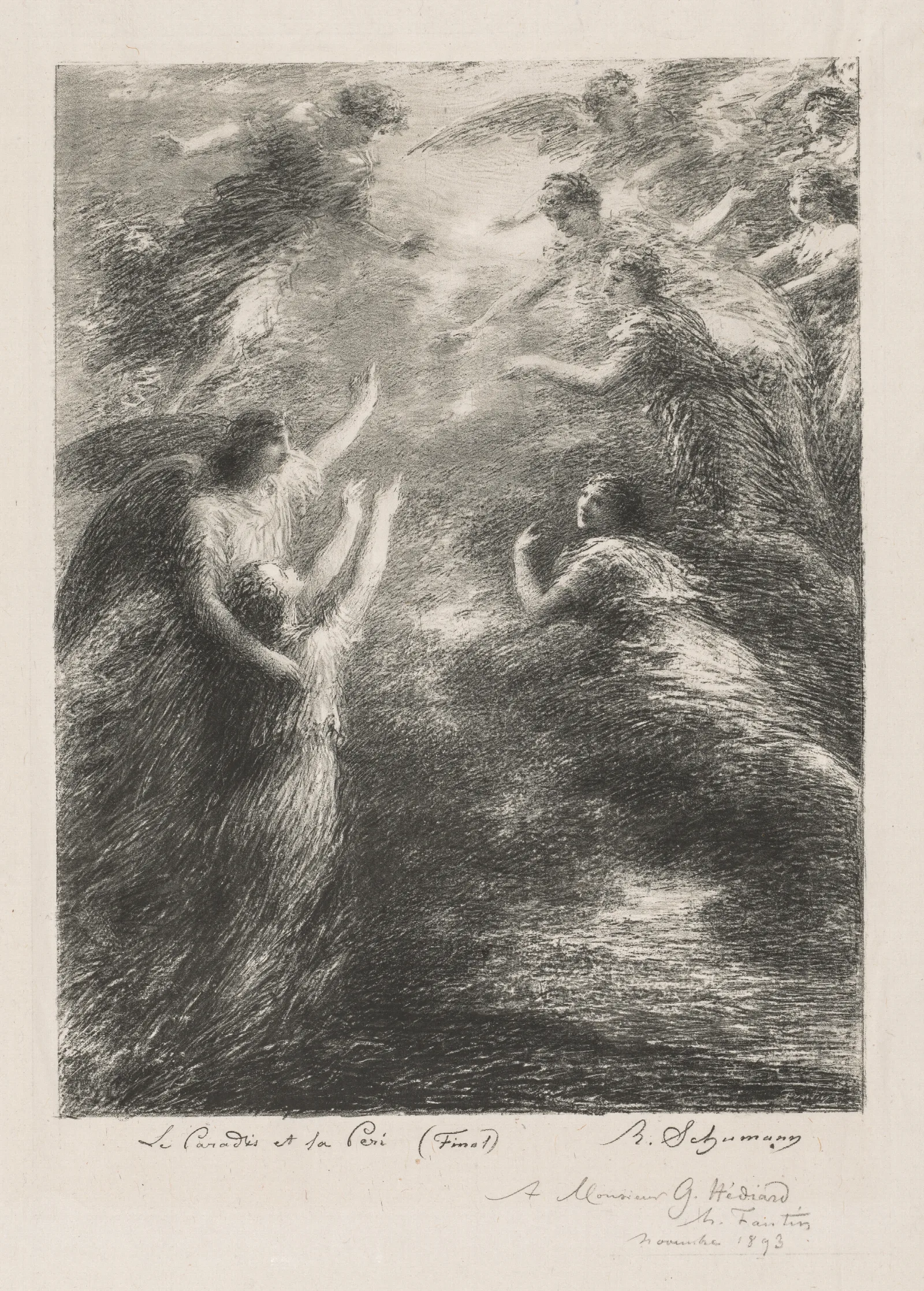 Le Paradis Et La Peri Wall Art by Henri Fantin-Latour - Canvas Print