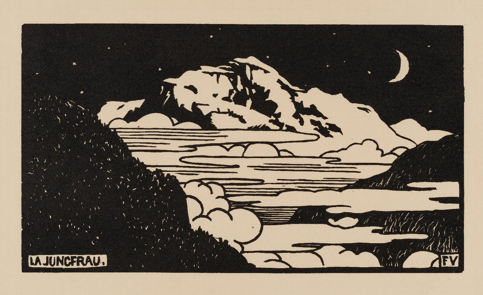 La Jungfrau Wall Art by Félix Vallotton - Canvas Print