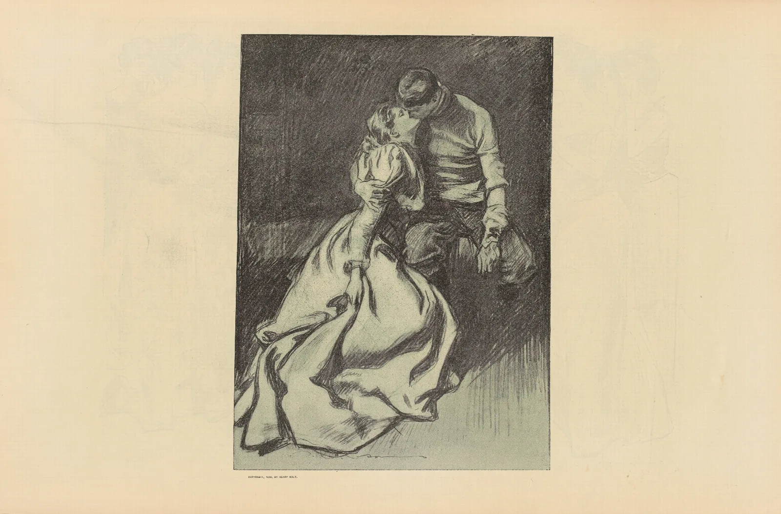 Illustration 247 by Charles Dana Gibson Wall Art by Charles Dana Gibson - Canvas Print