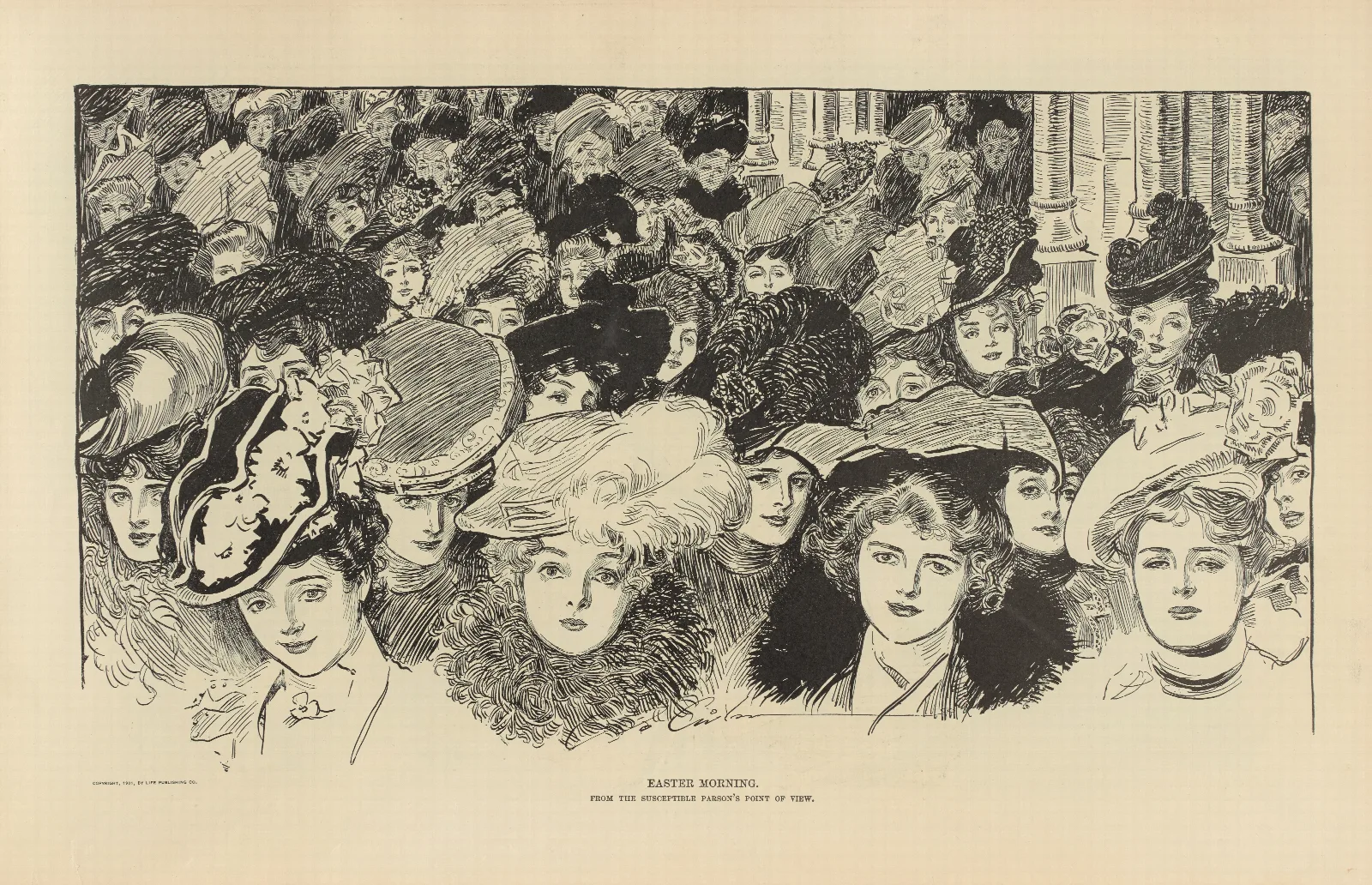Easter Morning 3 Wall Art by Charles Dana Gibson - Canvas Print
