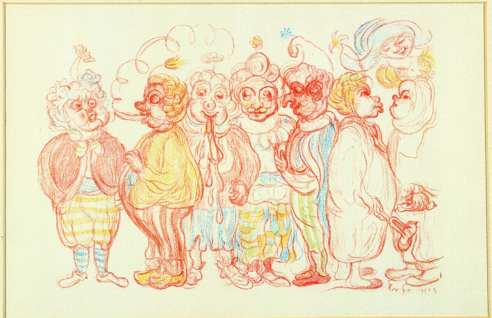 Grimacet Craco Cigaret Wall Art by James Ensor - Canvas Print
