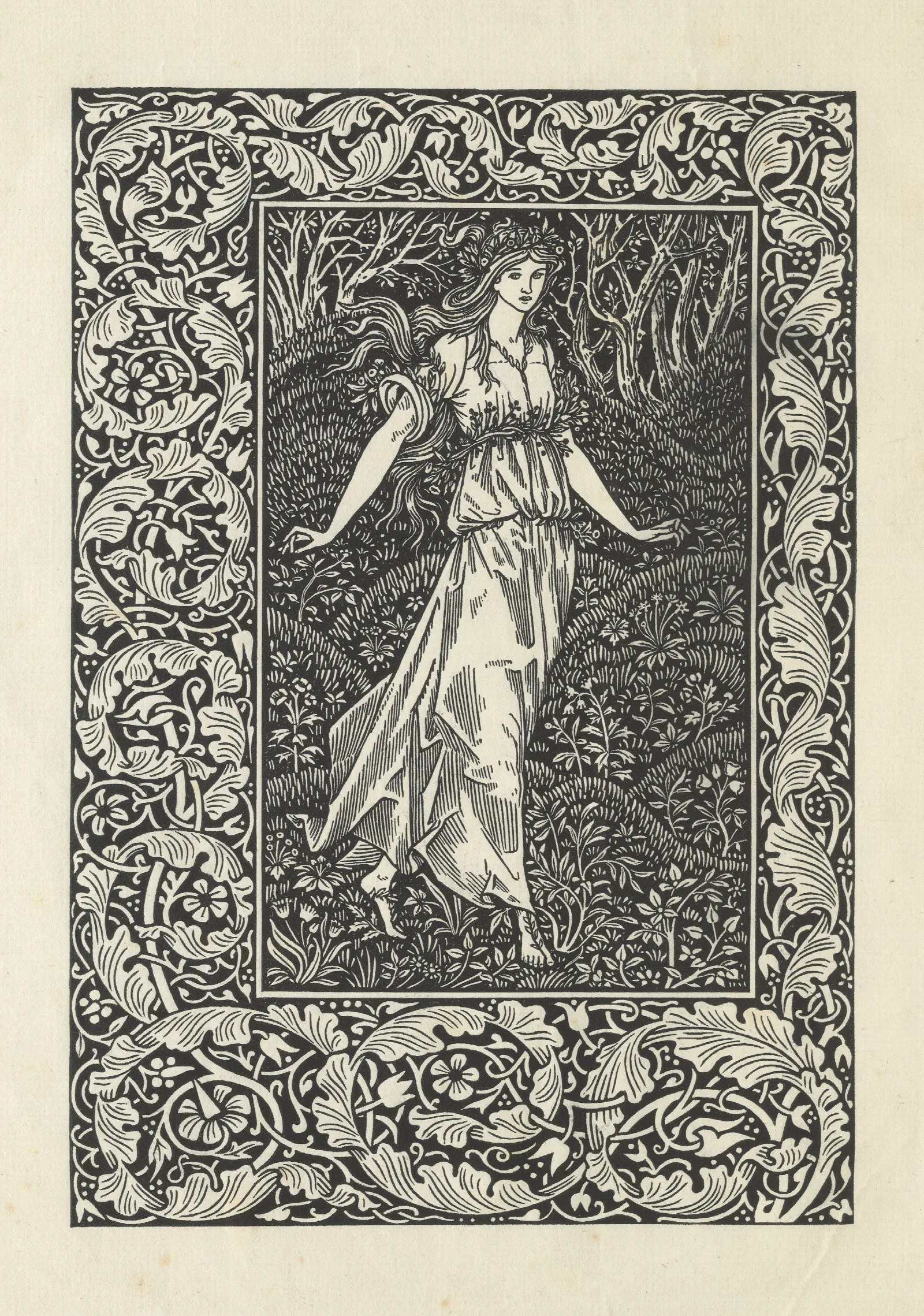 The Wood Beyond The World Wall Art by Sir Edward Coley Burne-Jones - Canvas Print