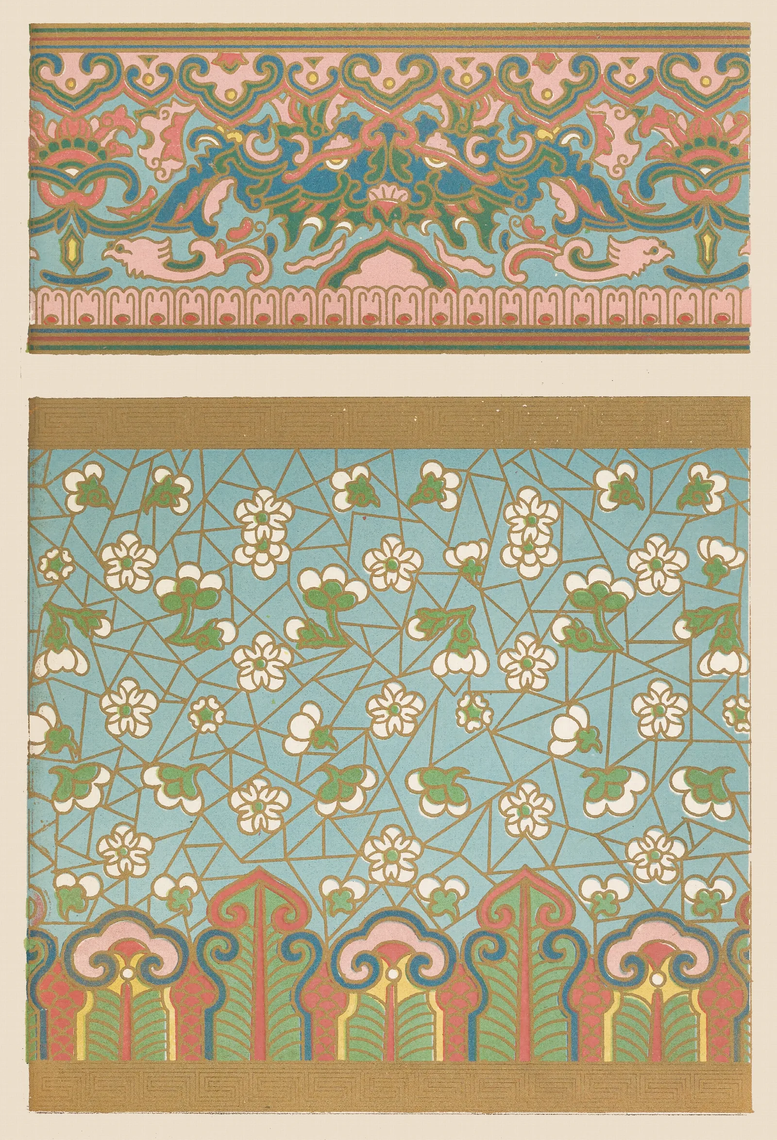 Examples Of Chinese Ornament Pl 34 Wall Art by Owen Jones - Canvas Print
