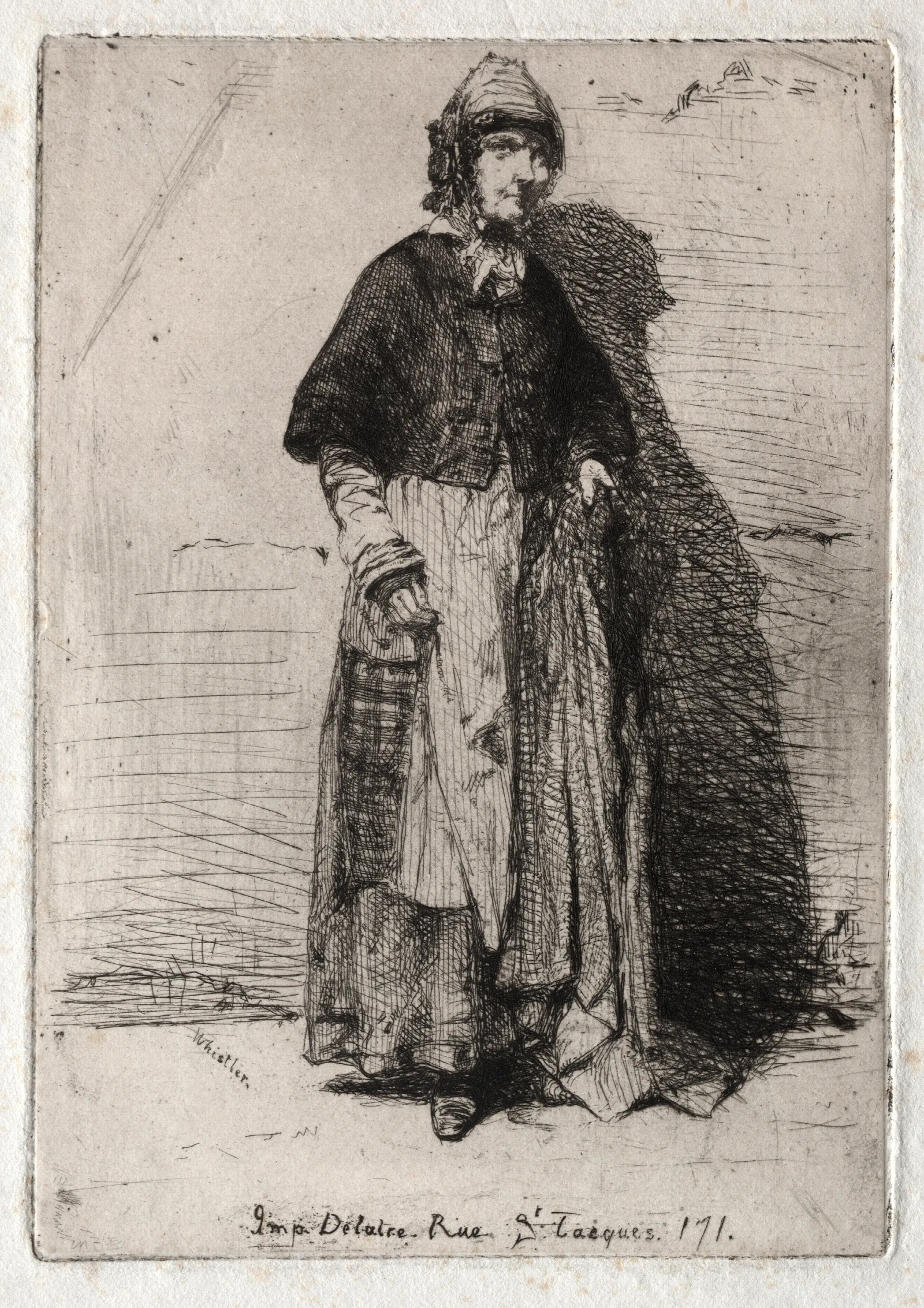 La Mere Gerard 4 Wall Art by James Abbott McNeill Whistler - Canvas Print