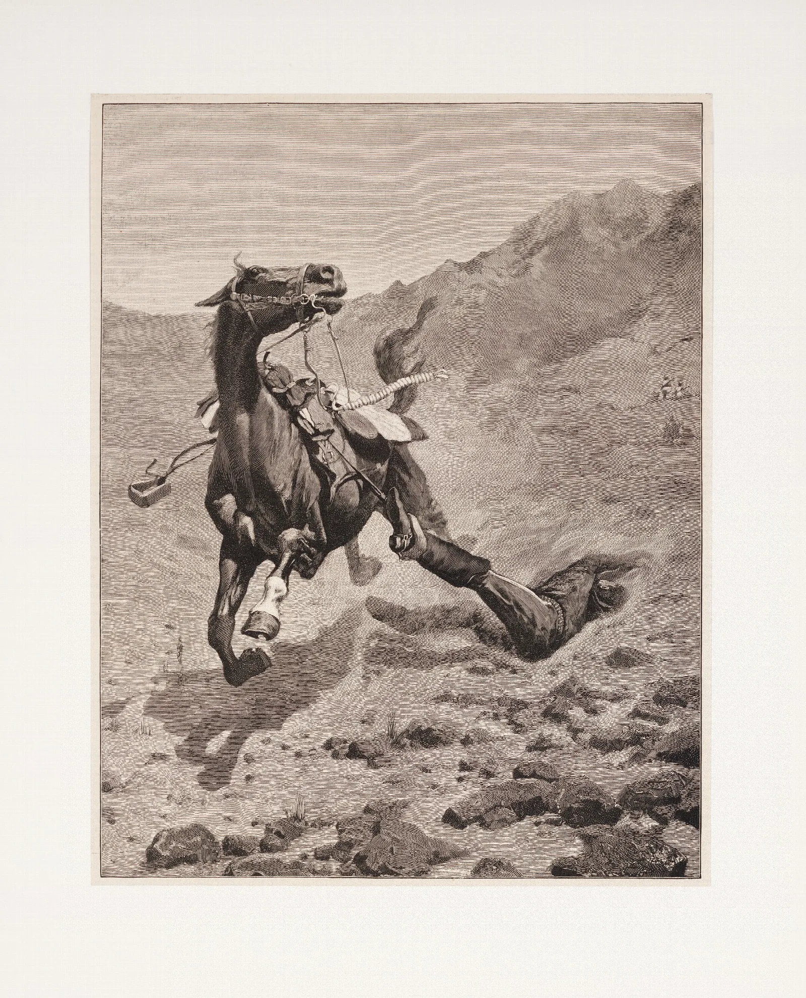 The Ambushed Picket Wall Art by Frederic Remington - Canvas Print
