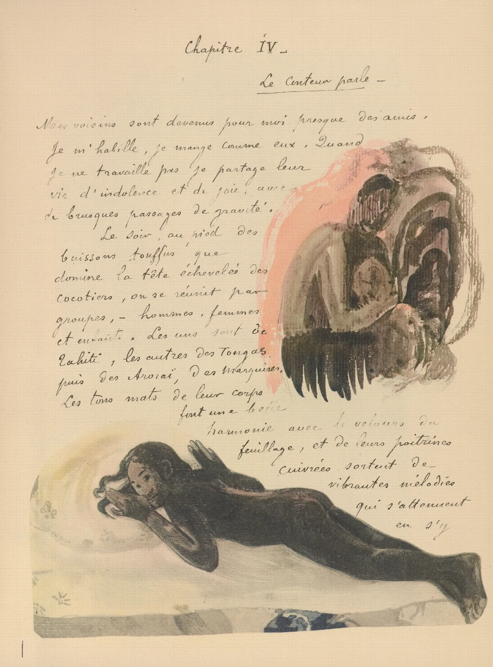 Noanoa Pl 16 Wall Art by Paul Gauguin - Canvas Print