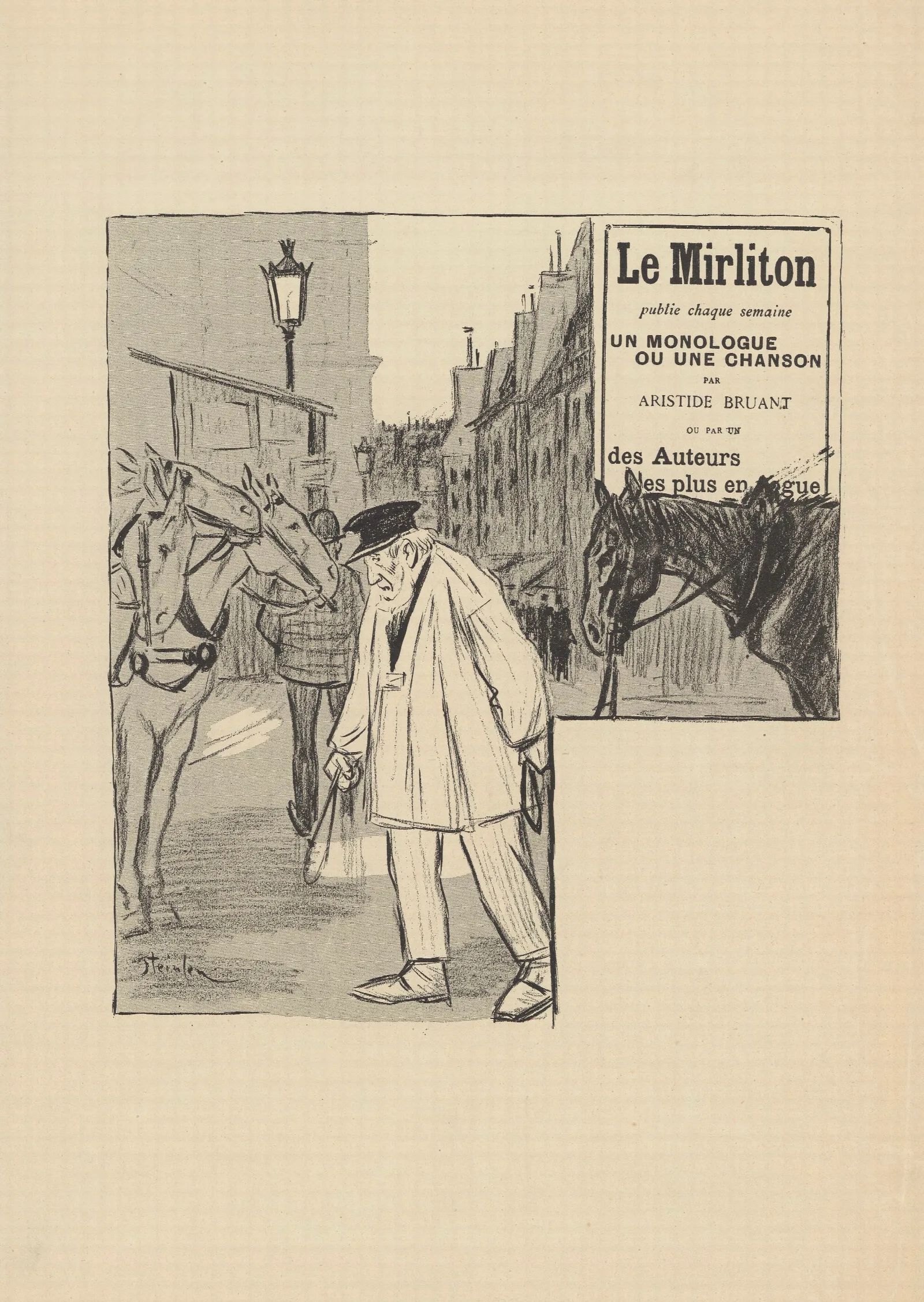 Cotier Wall Art by Théophile Alexandre Steinlen - Canvas Print