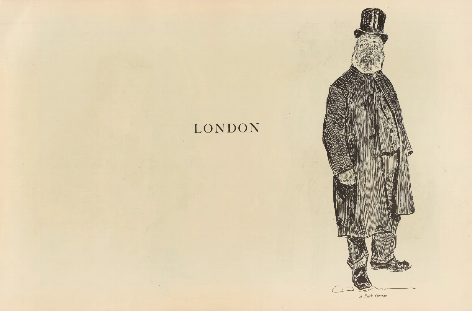 London A Park Orator Wall Art by Charles Dana Gibson - Canvas Print