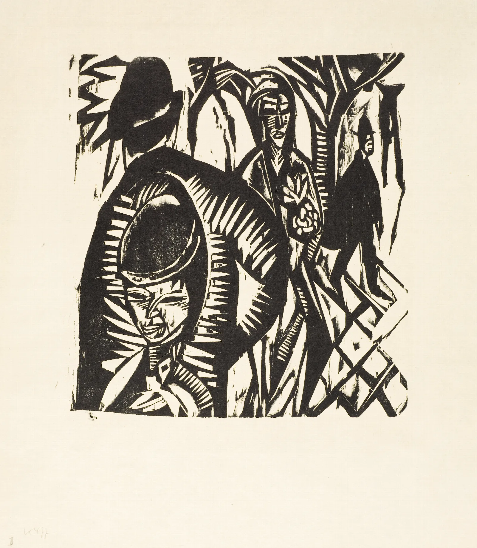 Street Scene After A Shower Wall Art by Ernst Ludwig Kirchner - Canvas Print
