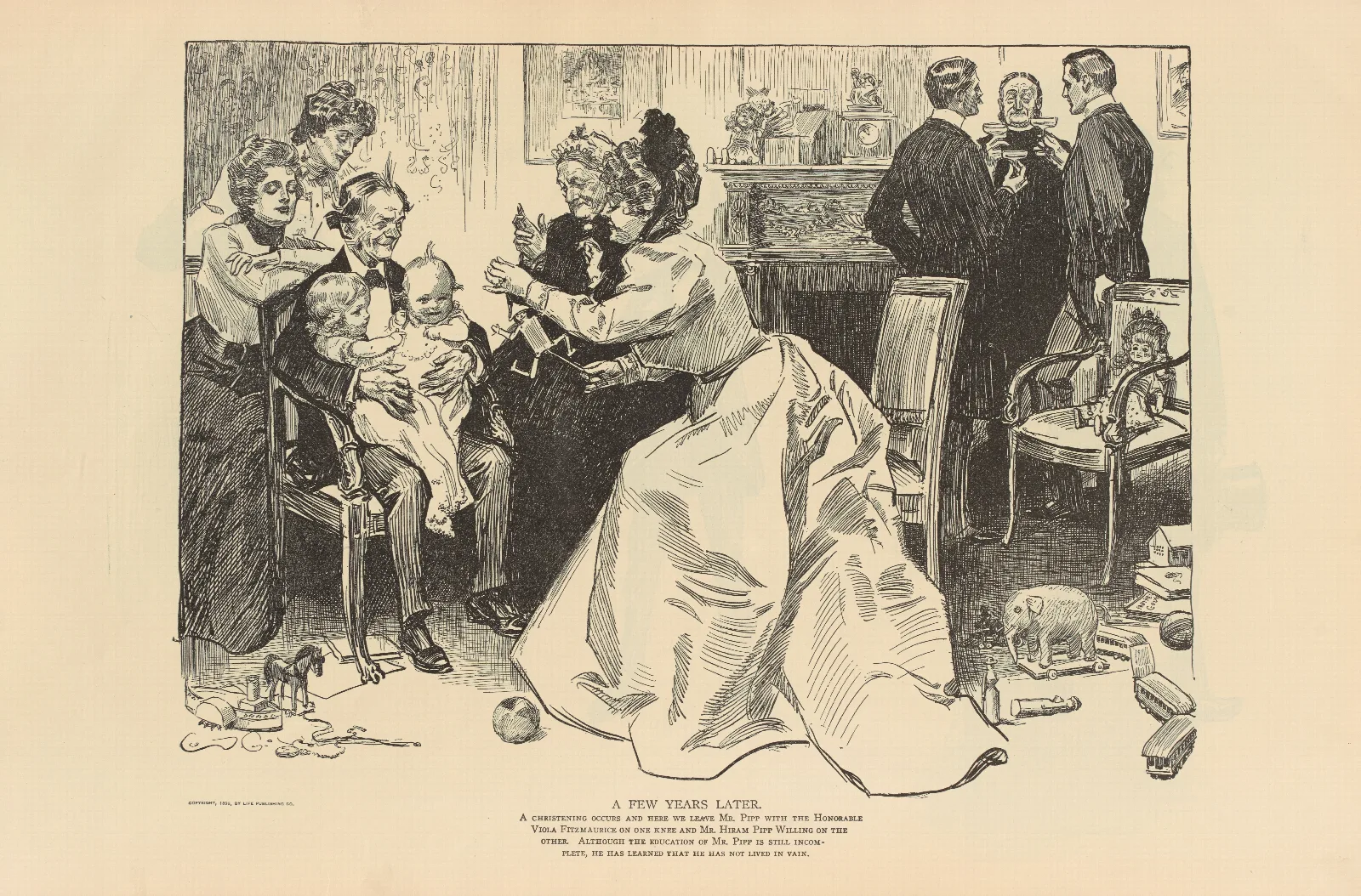 A Few Years Later Wall Art by Charles Dana Gibson - Canvas Print