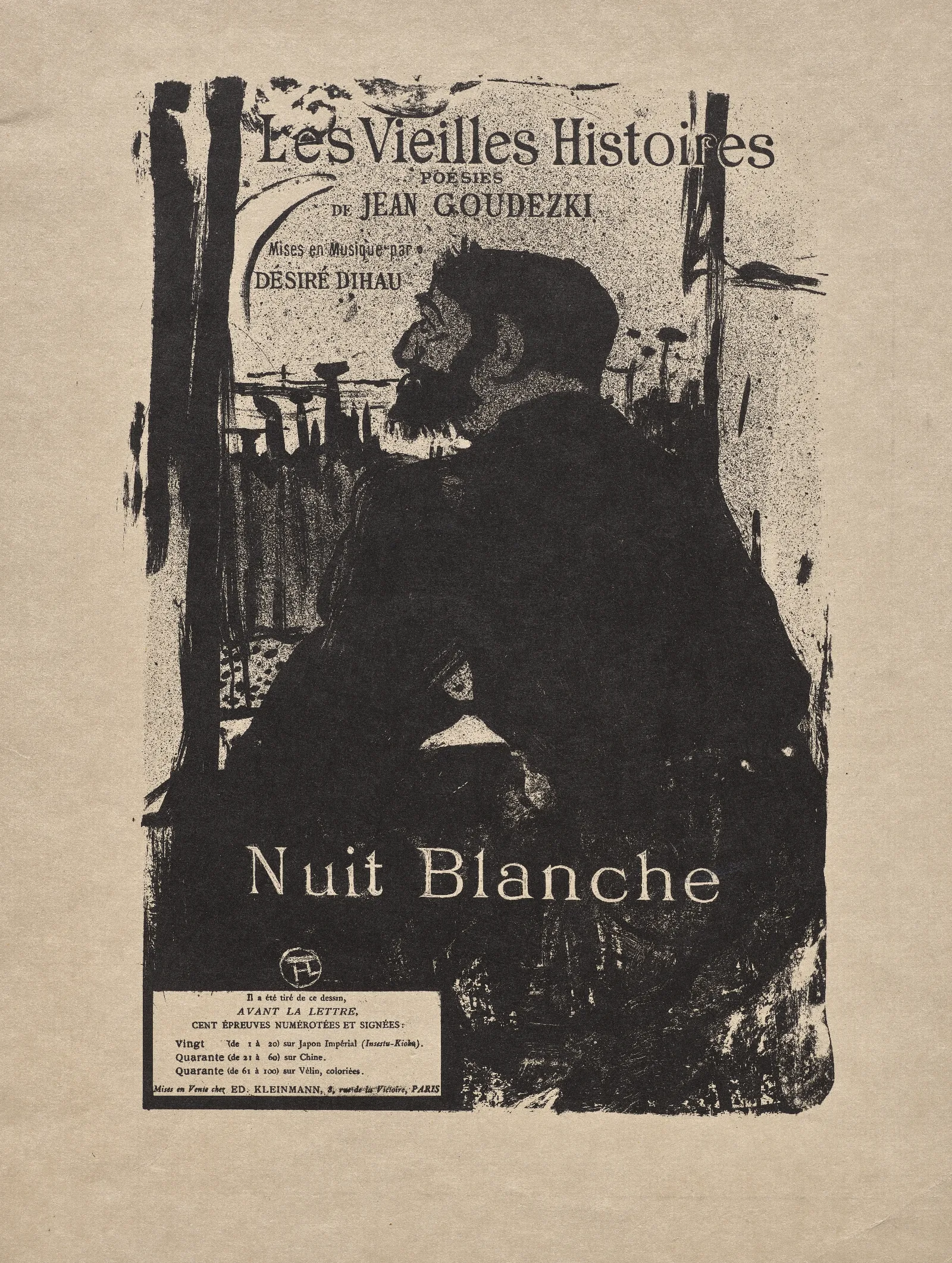 Sleepless Night Wall Art by Henri de Toulouse-Lautrec - Canvas Print