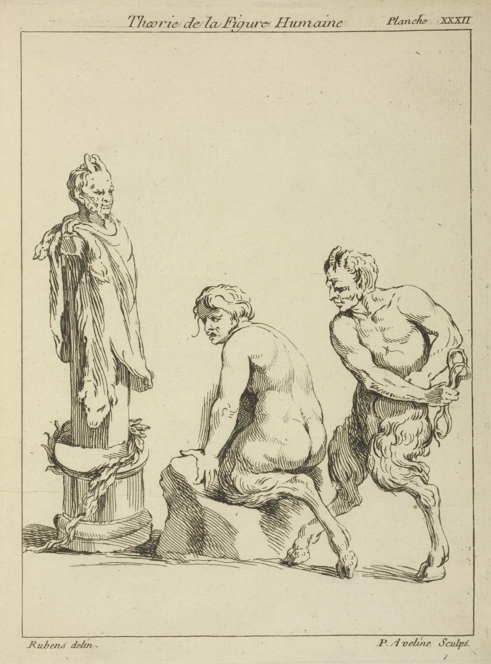 Two Satyrs And The Head Of A Satyr Wall Art by Peter Paul Rubens - Canvas Print