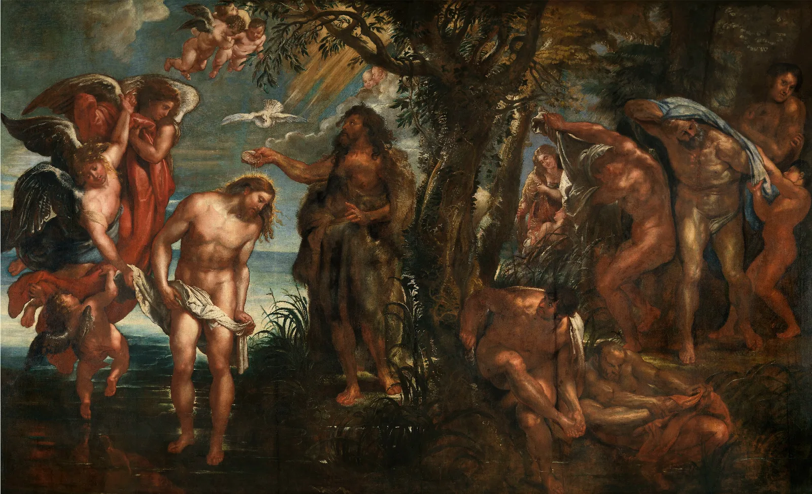 The Baptism Of Christ 49 Wall Art by Peter Paul Rubens - Canvas Print
