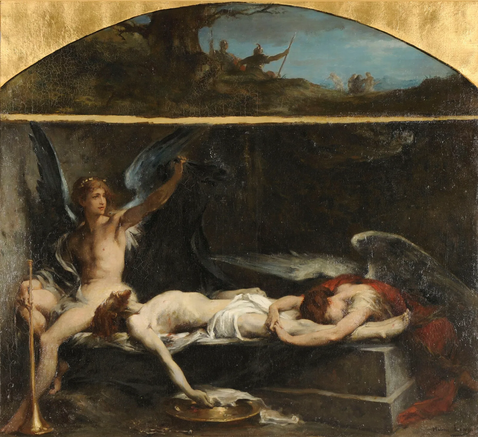 Jesus Au Tombeau Wall Art by Henri Leopold Lévy - Canvas Print