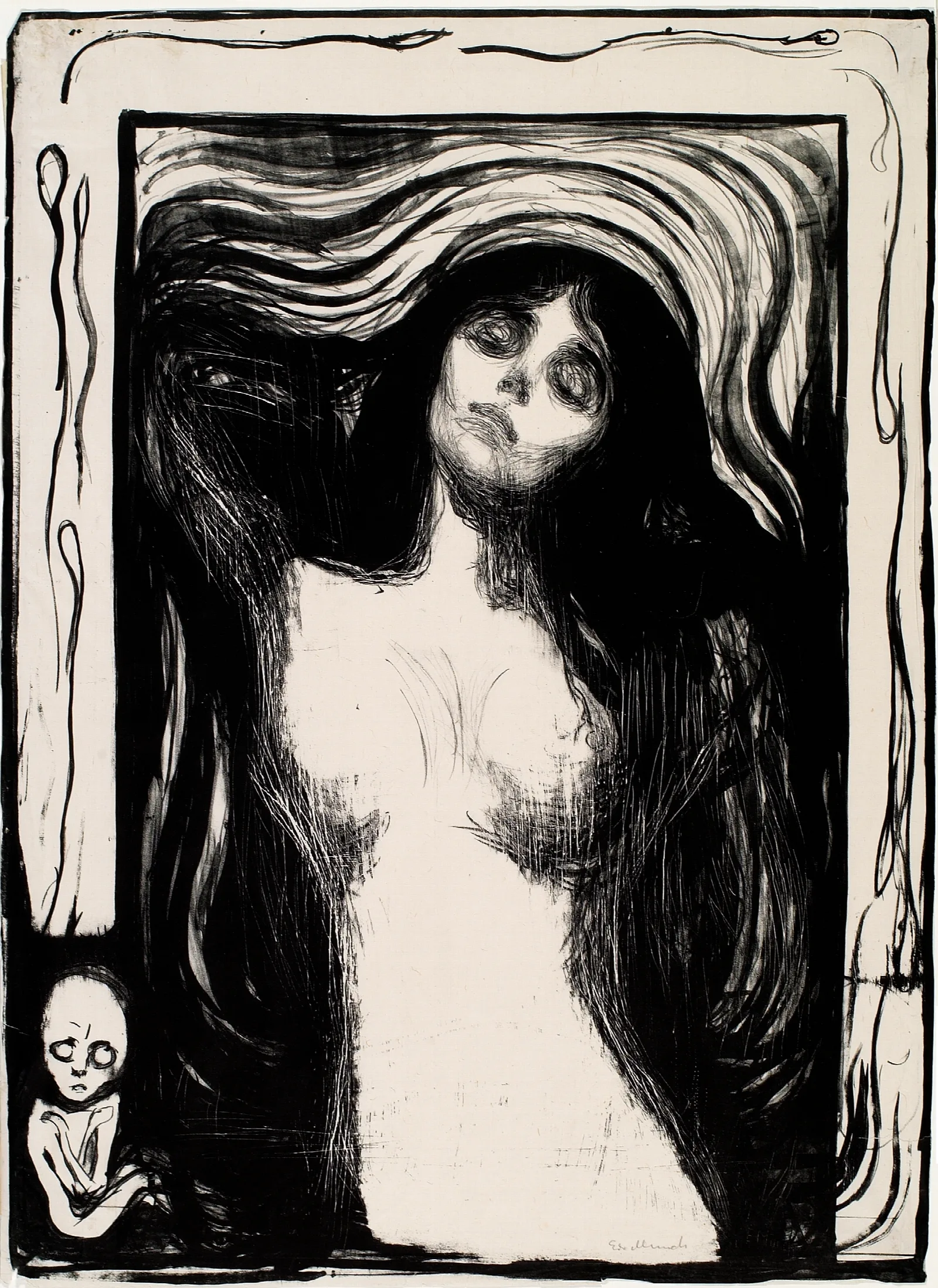 Madonna 9 Wall Art by Edvard Munch - Canvas Print
