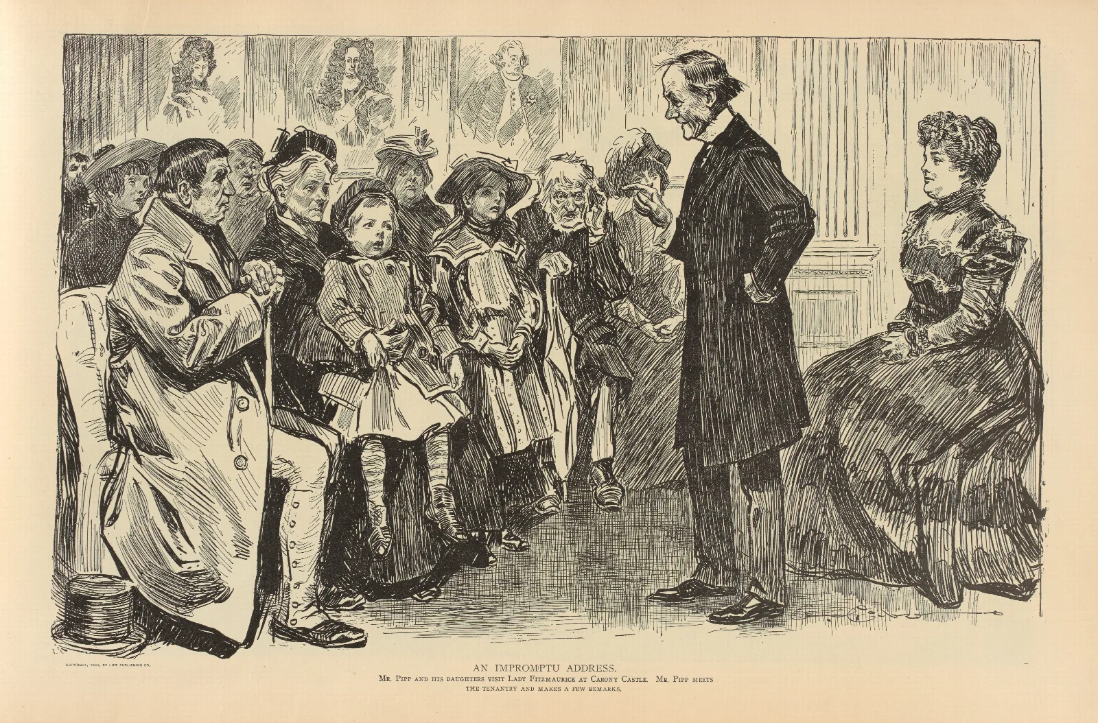 An Impromptu Address Wall Art by Charles Dana Gibson - Canvas Print
