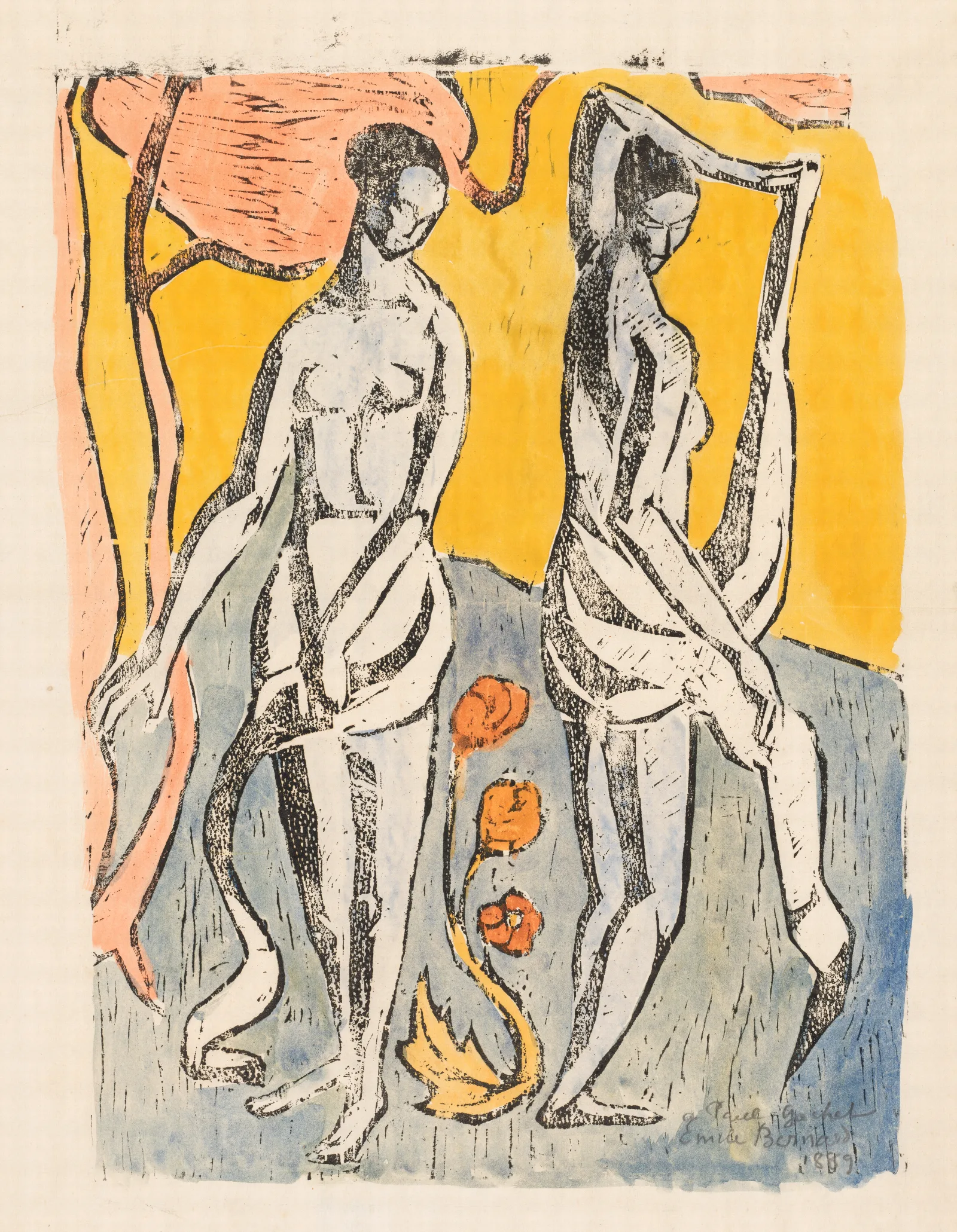 The Nymphs Wall Art by Emile Bernard - Canvas Print