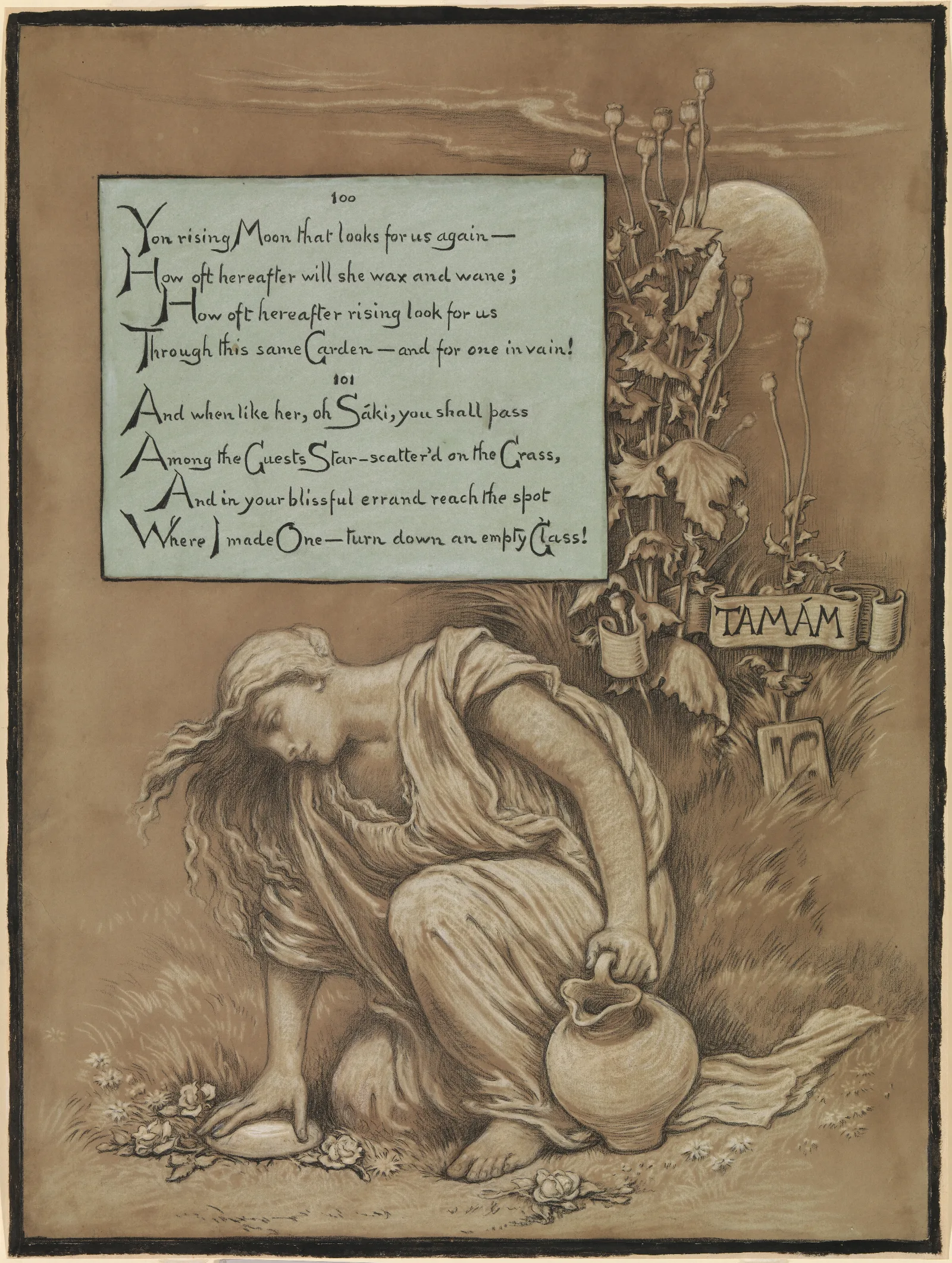 In Memoriam 3 Wall Art by Elihu Vedder - Canvas Print