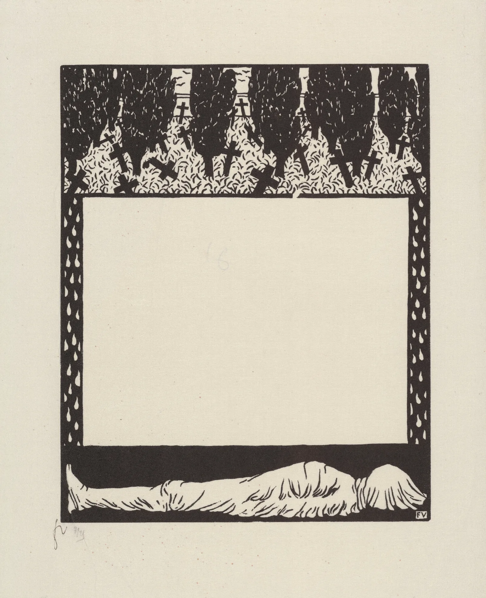 Lettre De Faire Part Wall Art by Félix Vallotton - Canvas Print