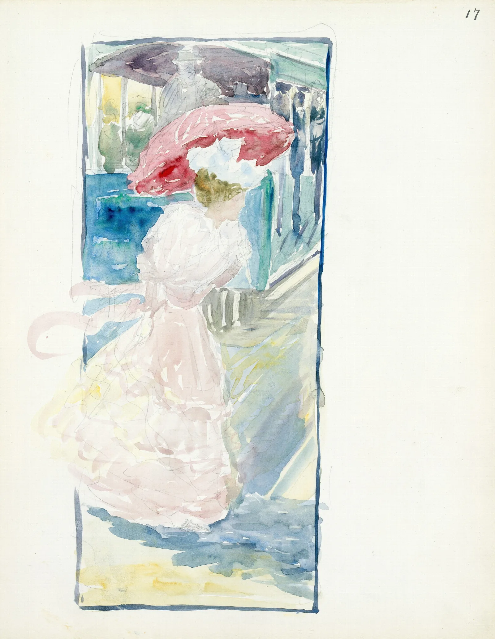The Huntington Avenue Streetcar Wall Art by Maurice Prendergast - Canvas Print