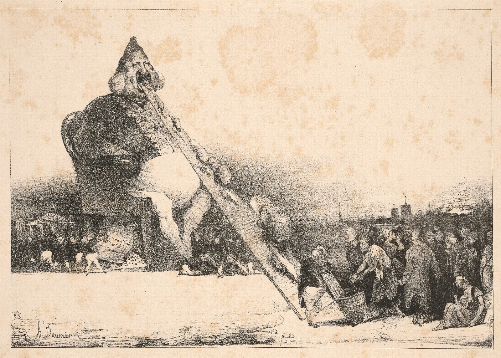 Gargantua Wall Art by Honoré Daumier - Canvas Print