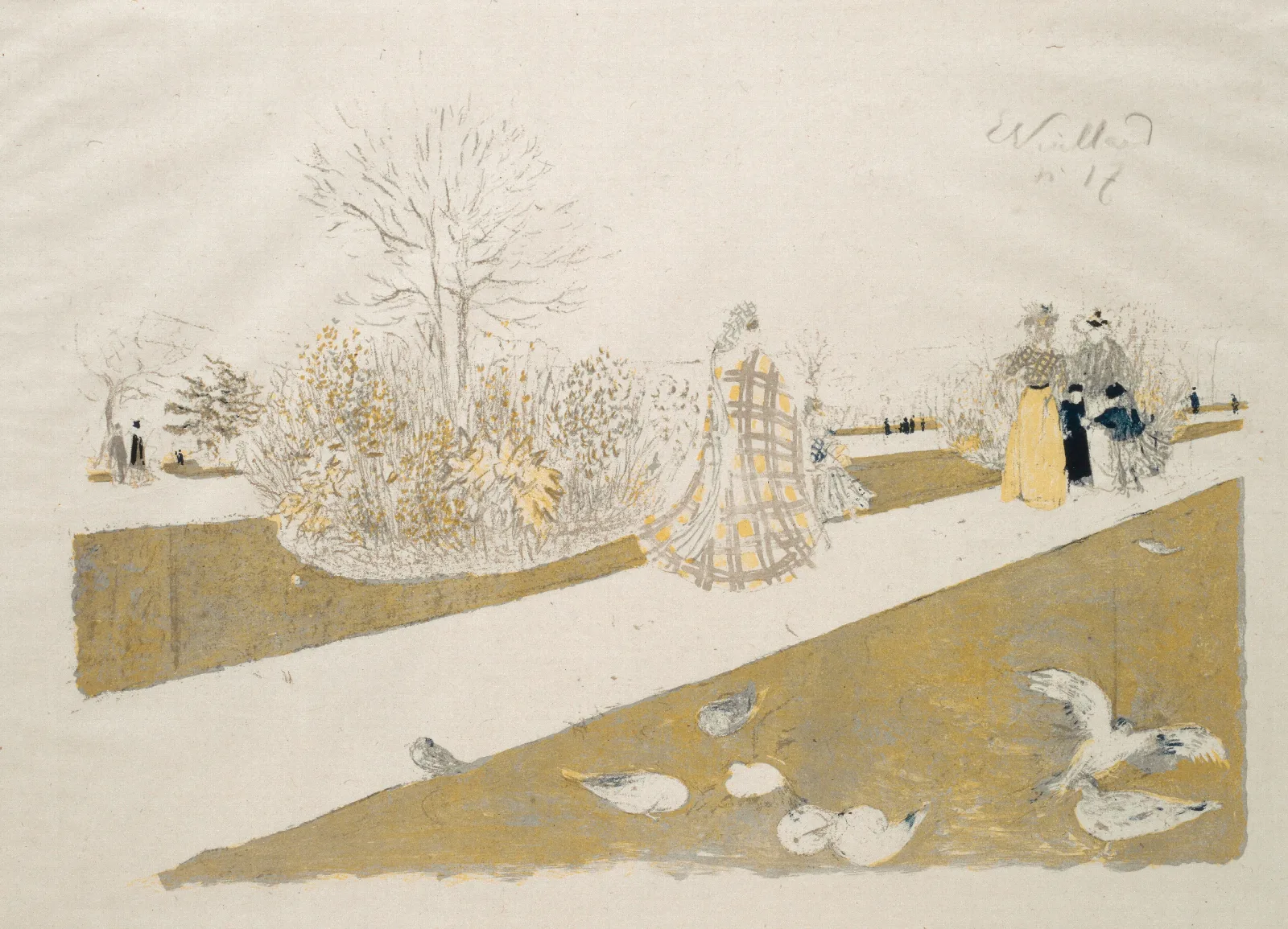 Le Jardin Des Tuileries Ii Wall Art by Édouard Vuillard - Canvas Print