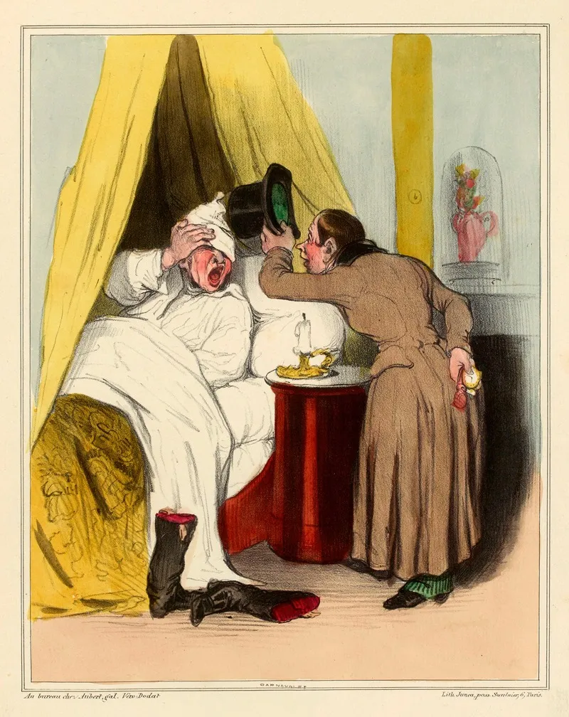 Le Bonjourien Wall Art by Honoré Daumier - Canvas Print