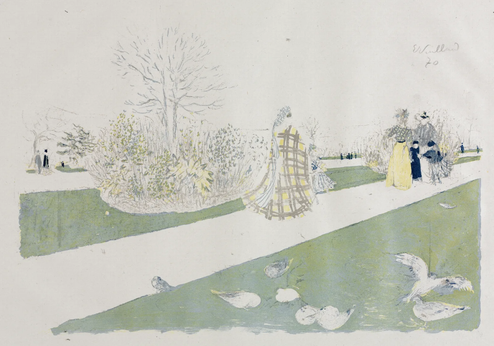 The Tuileries Garden Wall Art by Édouard Vuillard - Canvas Print