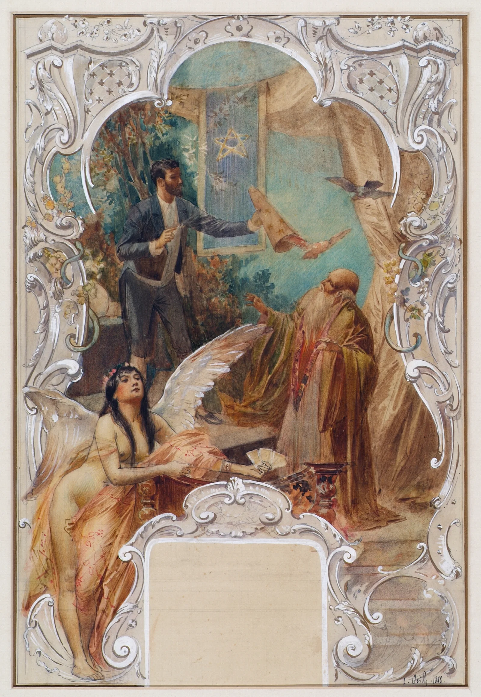 Taschenspieler Wall Art by Eduard Veith - Canvas Print
