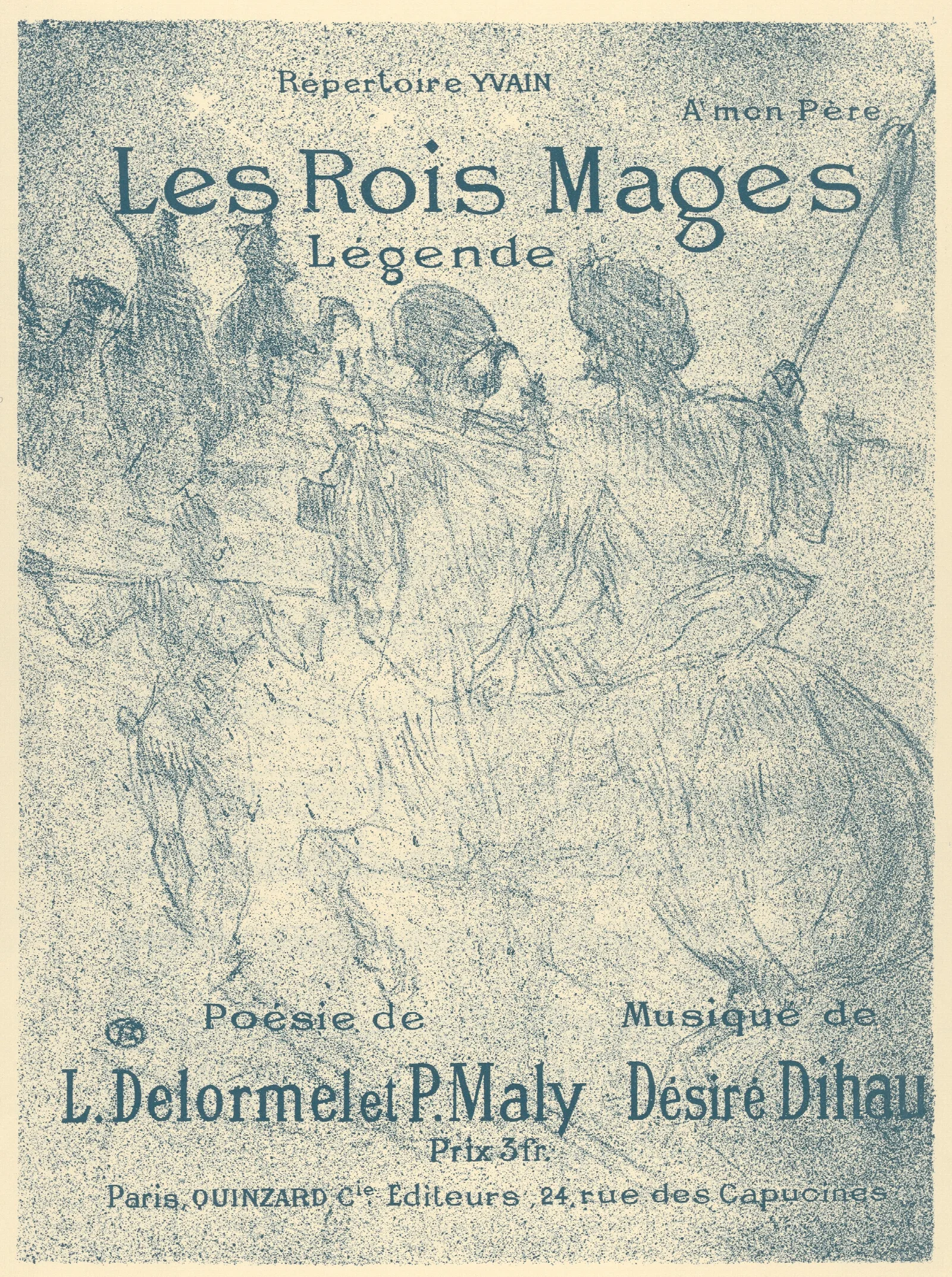 Les Rois Mages 2 Wall Art by Henri de Toulouse-Lautrec - Canvas Print