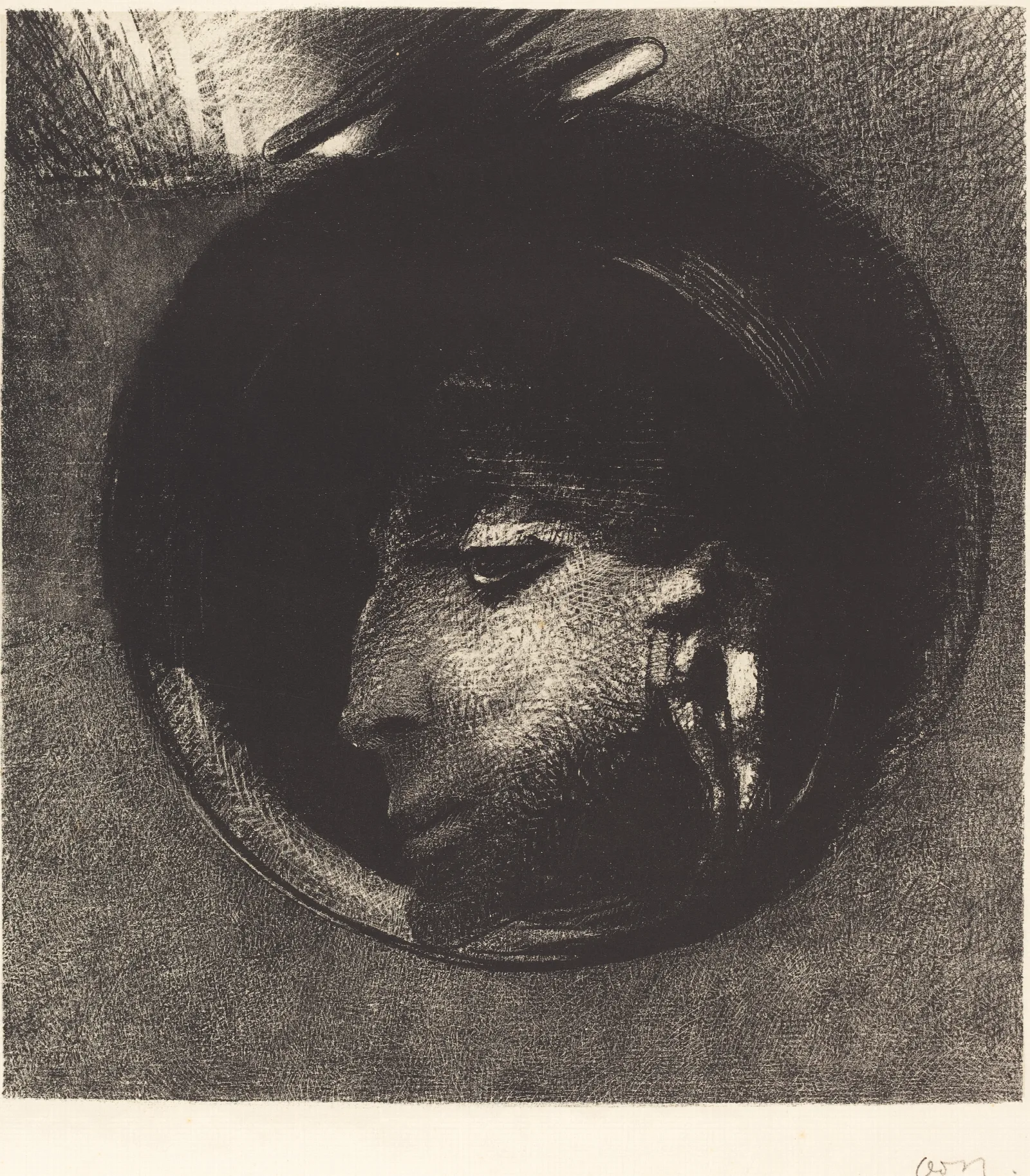 Cellule Auriculaire Auricular Cell Wall Art by Odilon Redon - Canvas Print