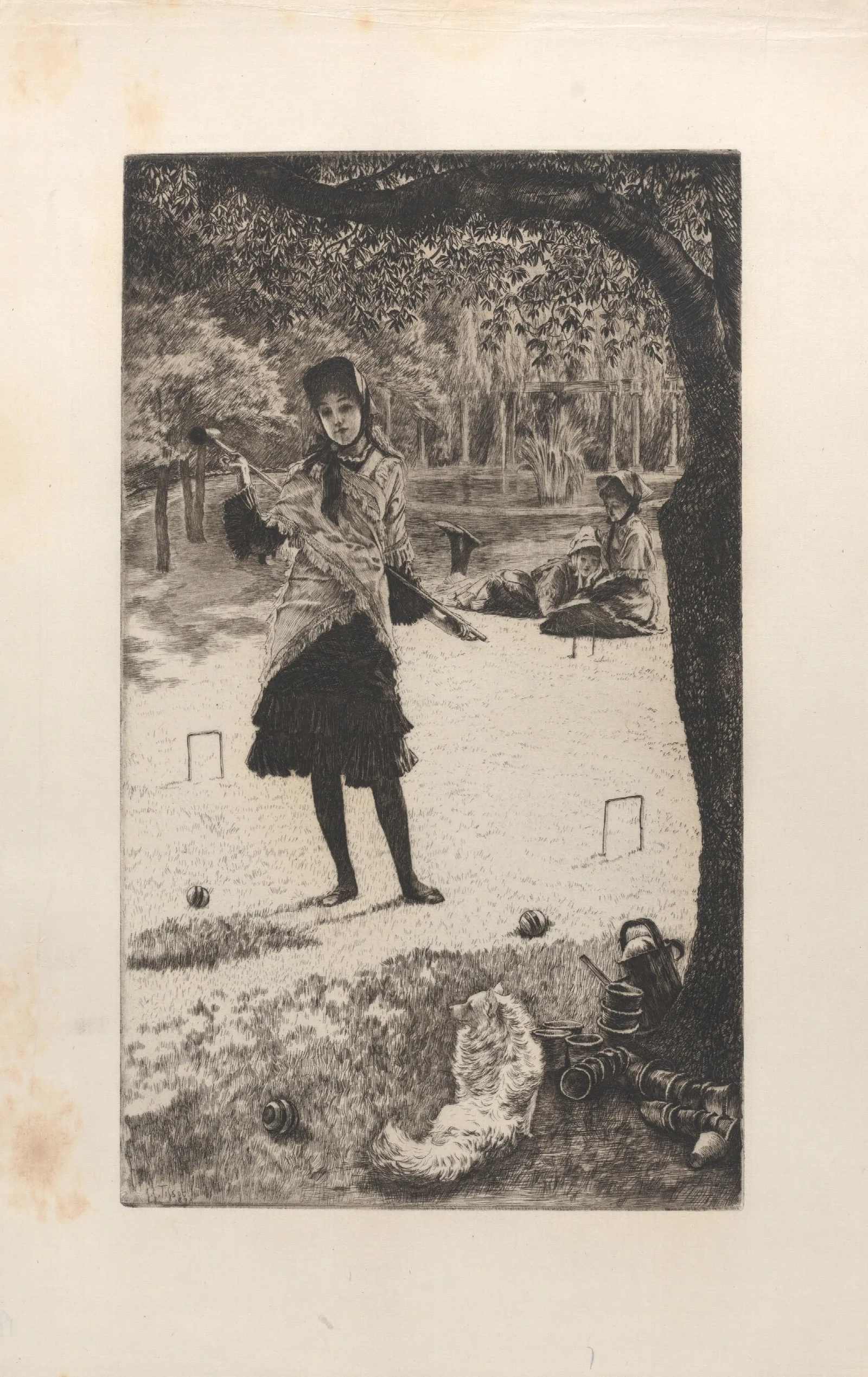 Croquet Wall Art by James Tissot - Canvas Print