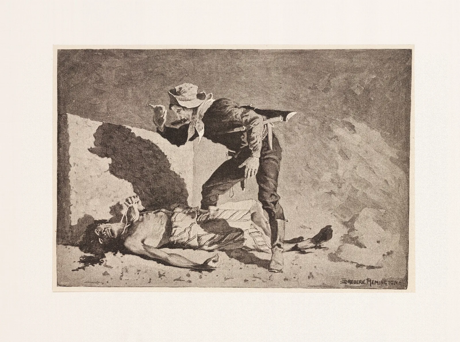 The Dying Cacique Wall Art by Frederic Remington - Canvas Print