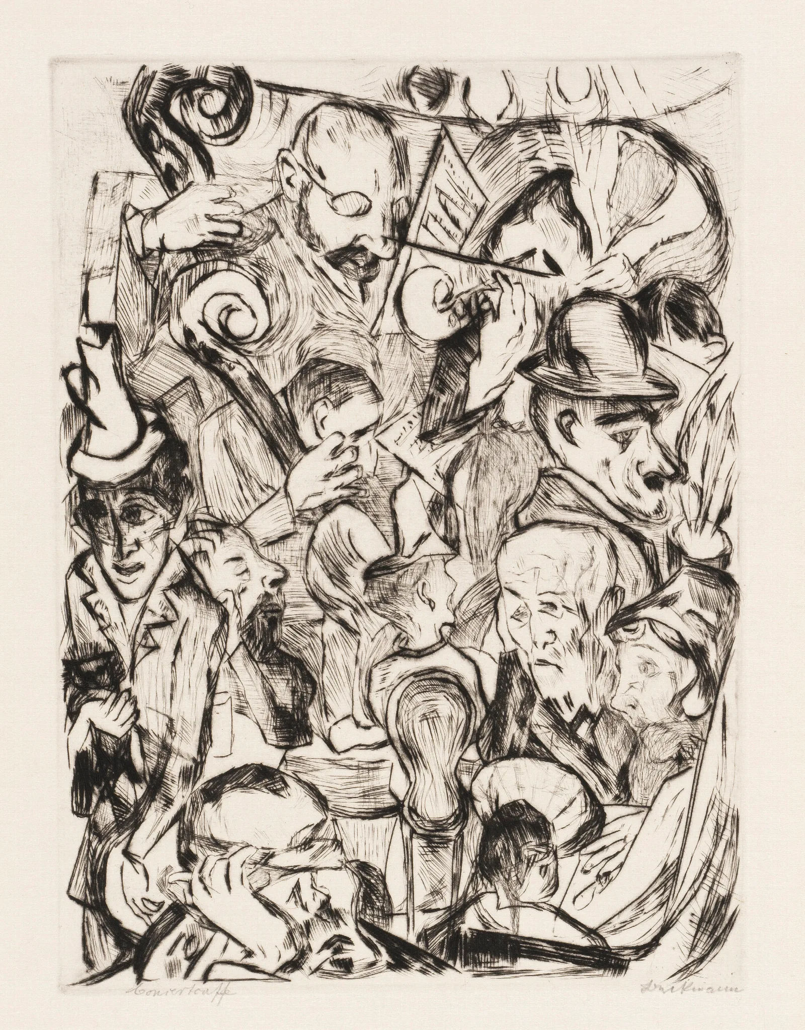 Gesichter Pl 13 Wall Art by Max Beckmann - Canvas Print