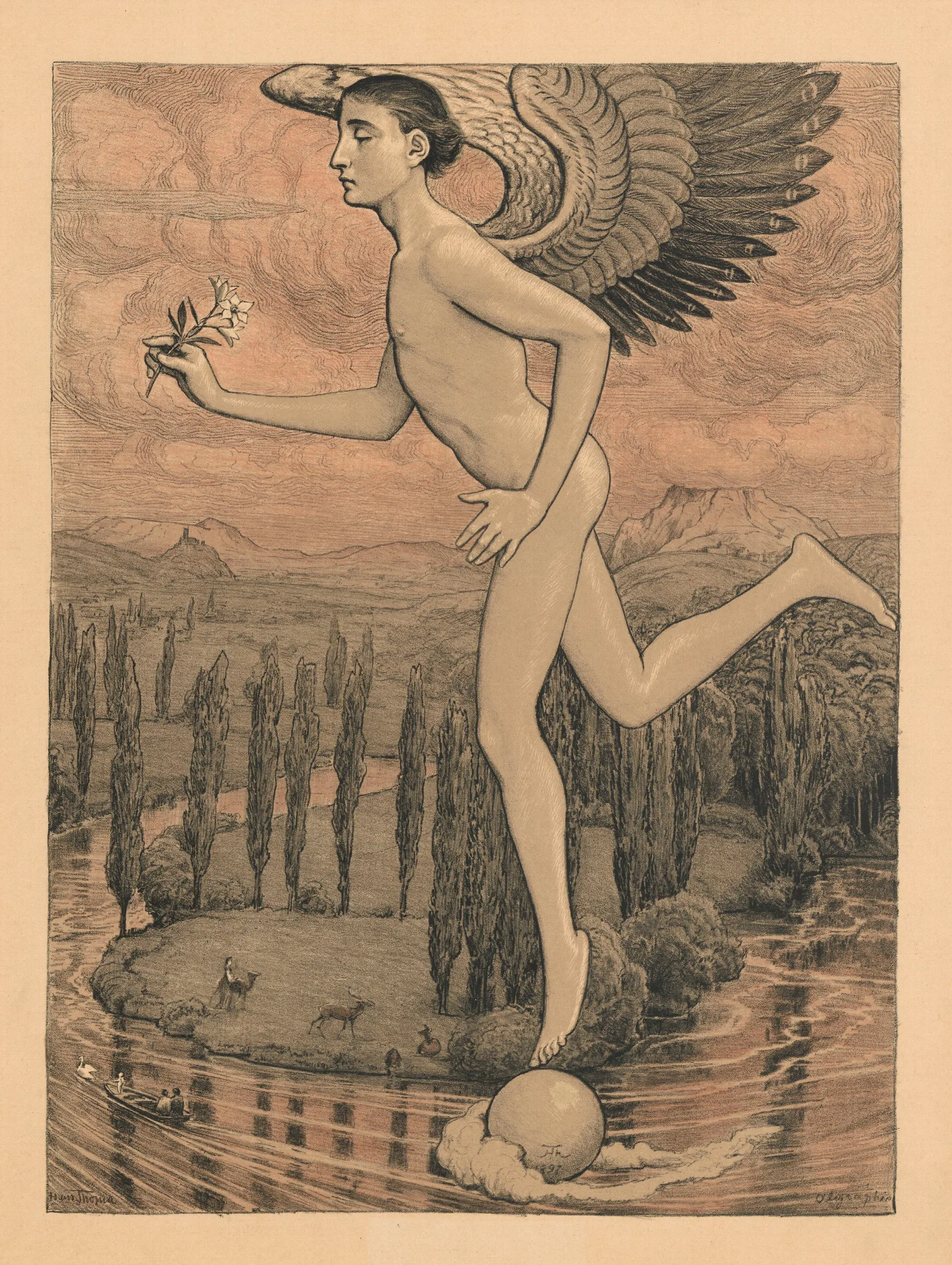 Sen Wall Art by Hans Thoma - Canvas Print