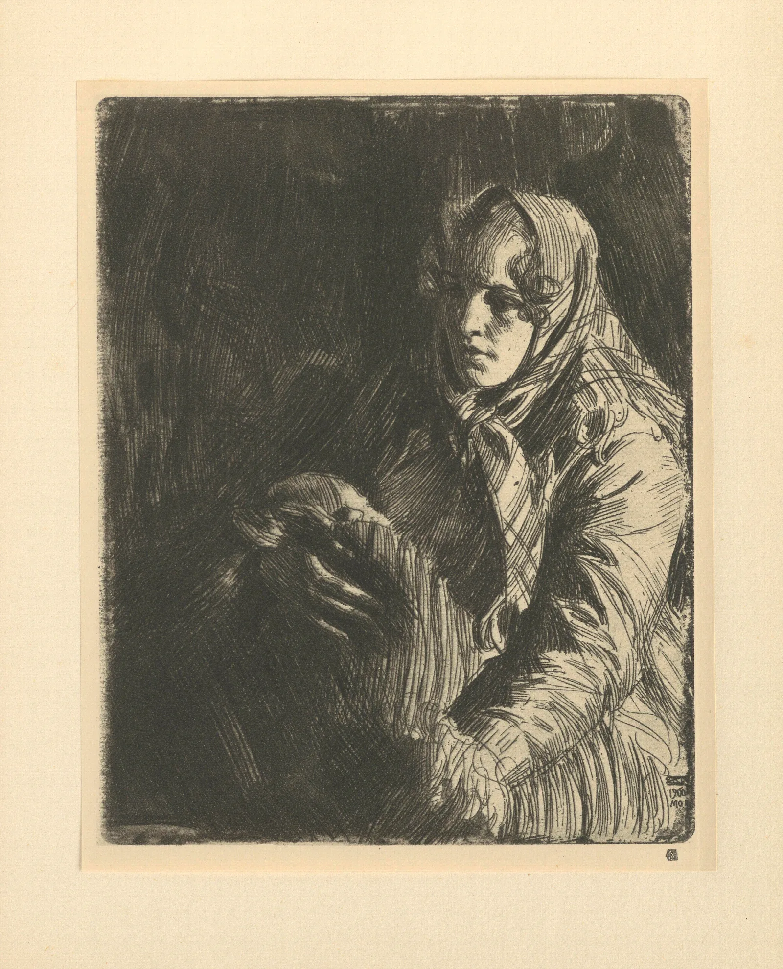Madonna 37 Wall Art by Anders Zorn - Canvas Print