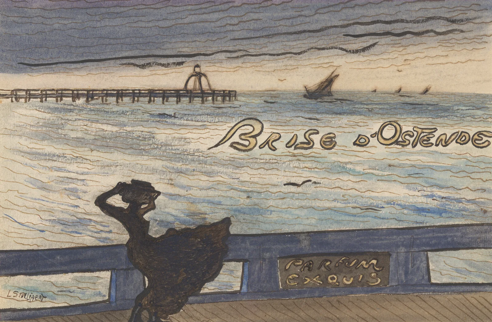 Brise Dostende Parfum Exquis Wall Art by Léon Spilliaert - Canvas Print