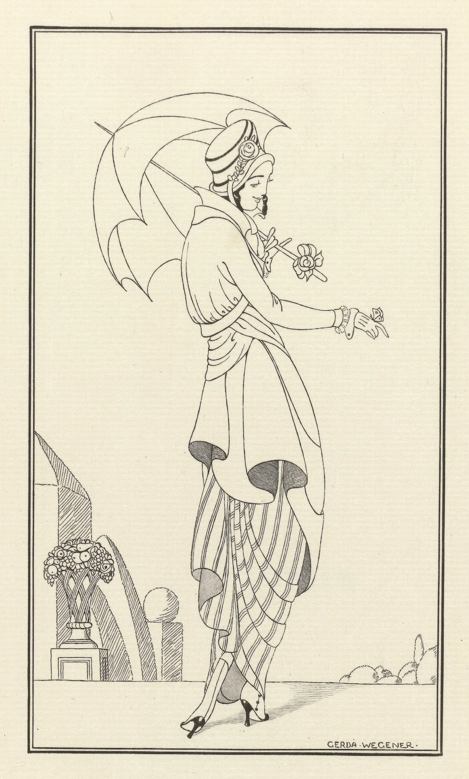 Journal Des Dames Et Des Modes Costumes Parisiens 1914 No 158 Wall Art by Gerda Wegener - Canvas Print
