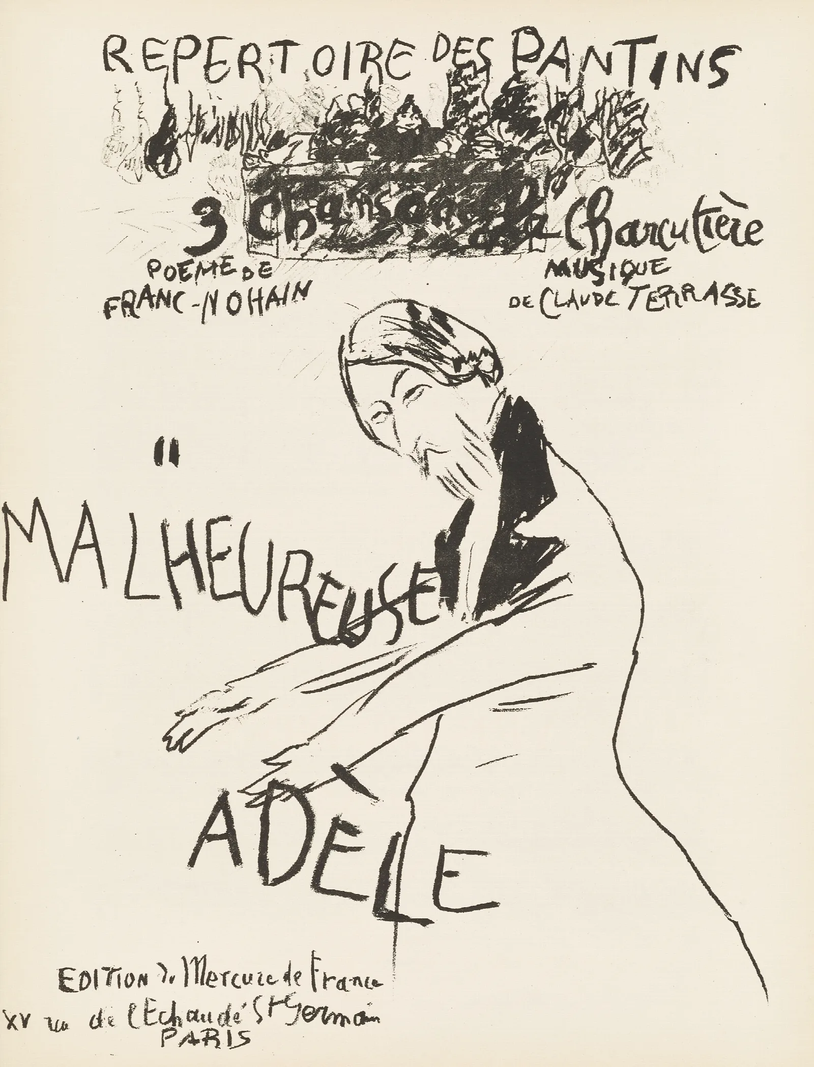 Repertoire Des Pantins Pl 2 Wall Art by Pierre Bonnard - Canvas Print
