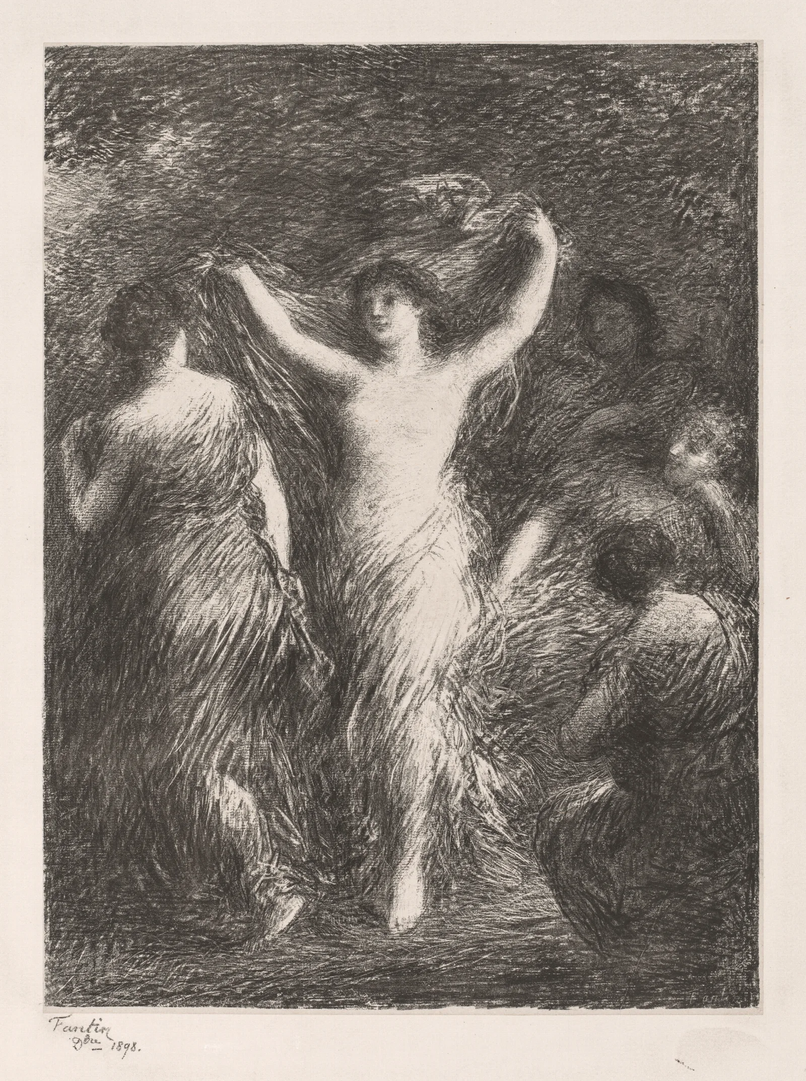 Dancing 4 Wall Art by Henri Fantin-Latour - Canvas Print