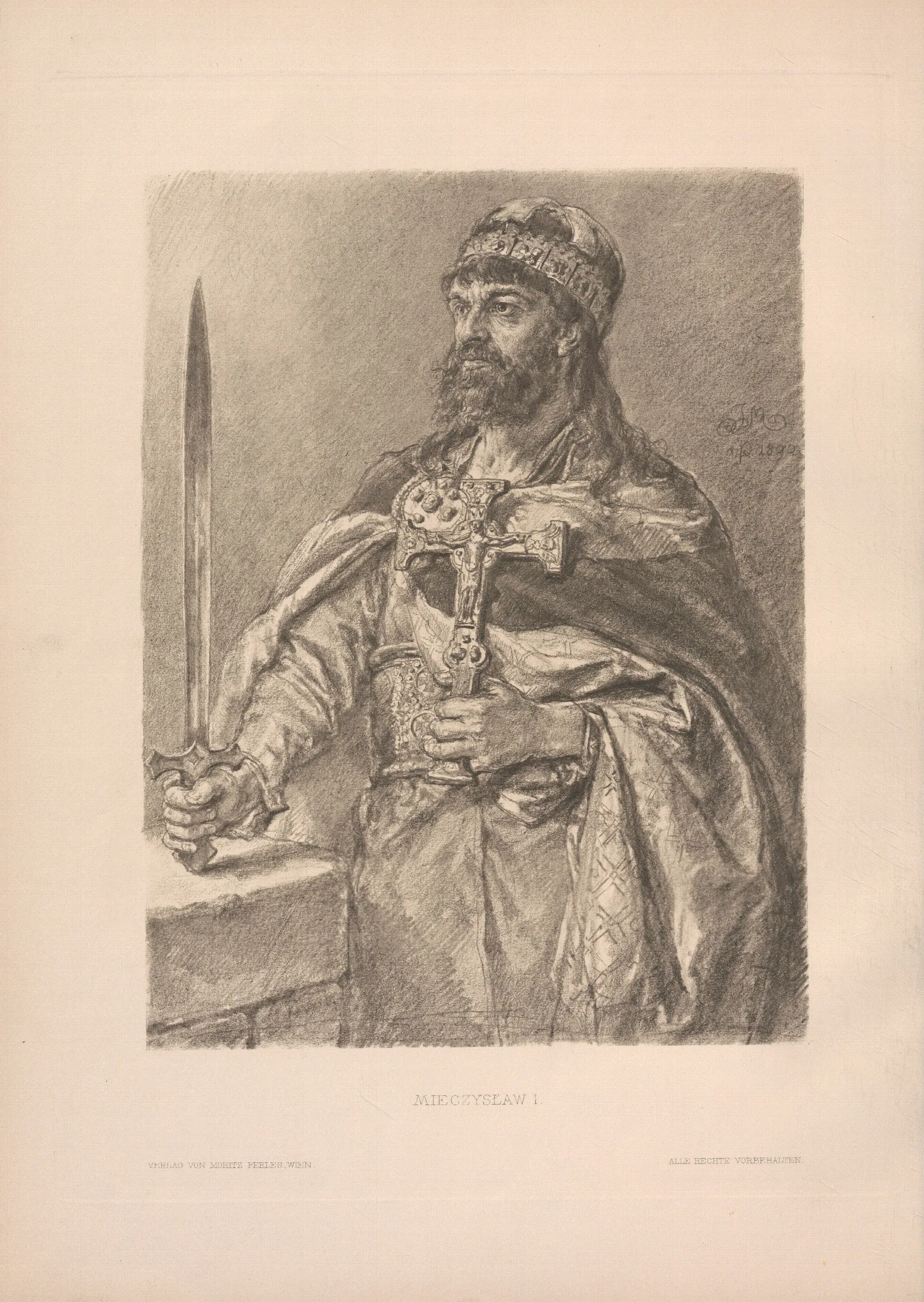 Mieczyslaw I Wall Art by Jan Matejko - Canvas Print