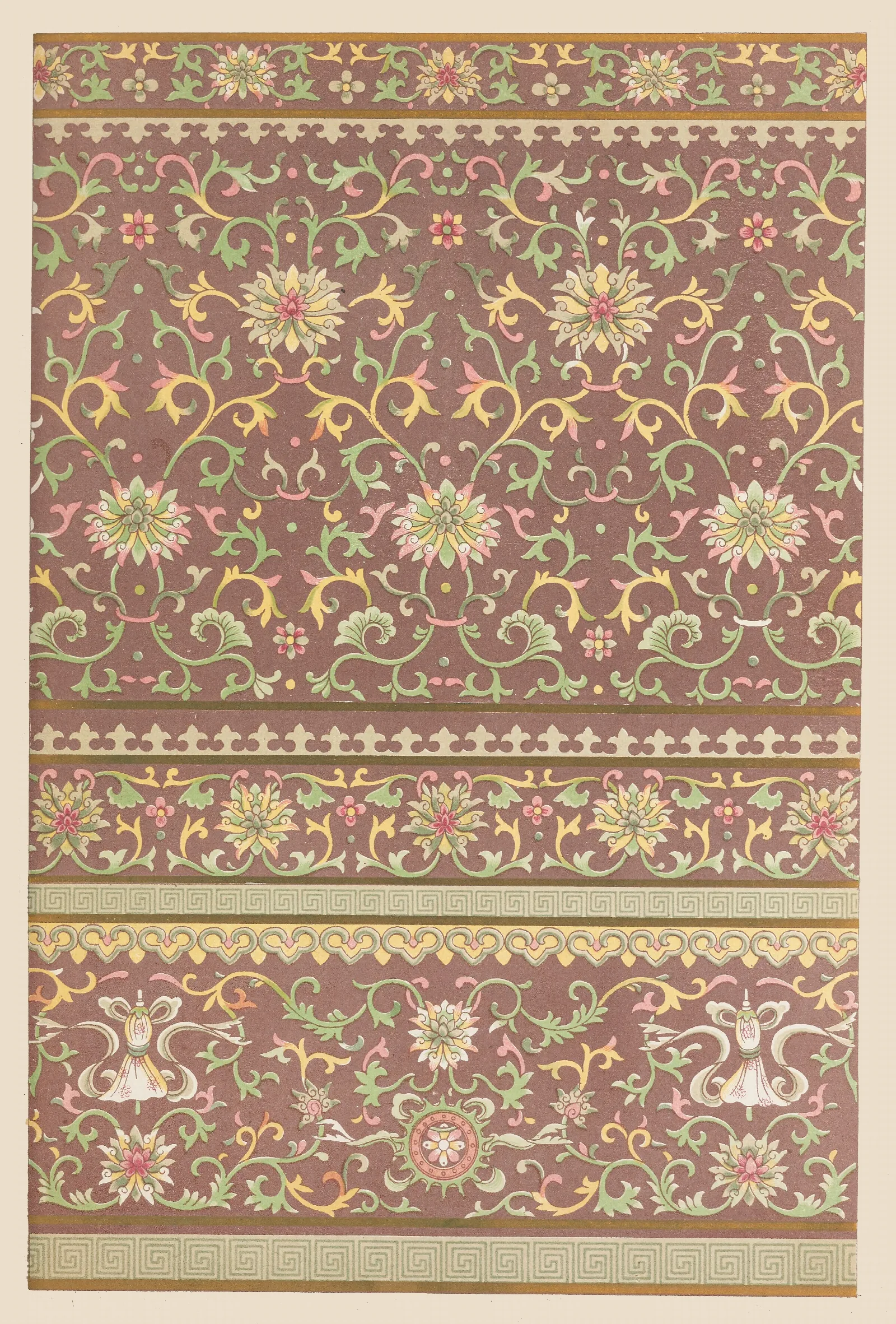 Examples Of Chinese Ornament Pl 45 Wall Art by Owen Jones - Canvas Print