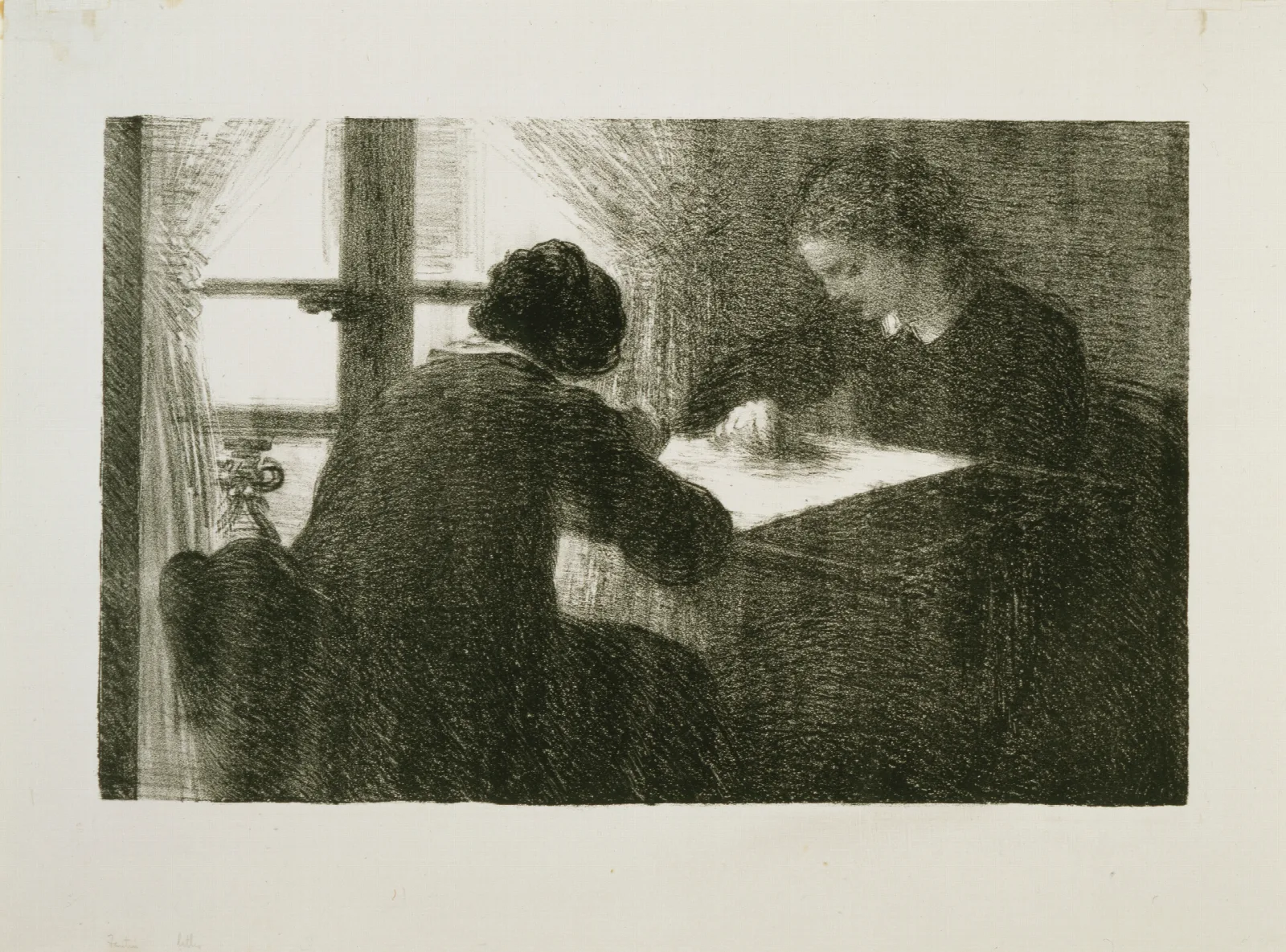 The Embroiderers No 2 Wall Art by Henri Fantin-Latour - Canvas Print